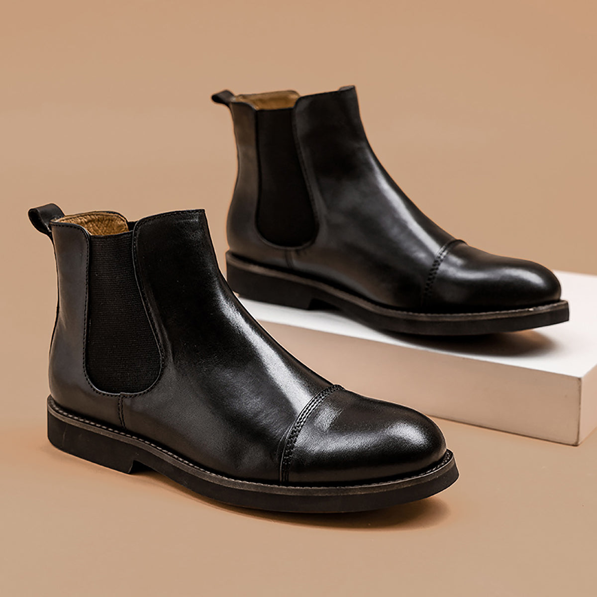 Botas Chelsea clásicas de moda para hombre 