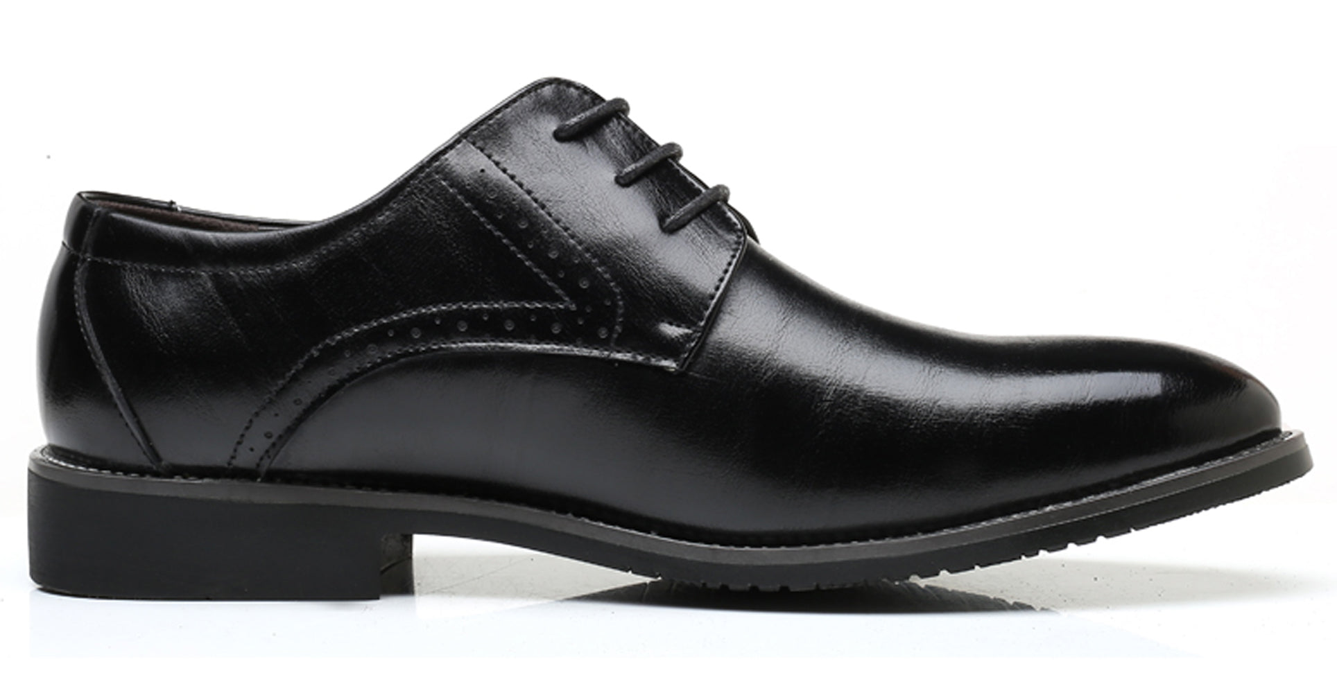 Zapatos Derby lisos Brogue para hombre