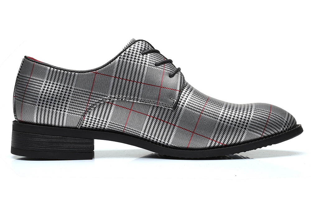 Men's Houndstooth Derby Shoes