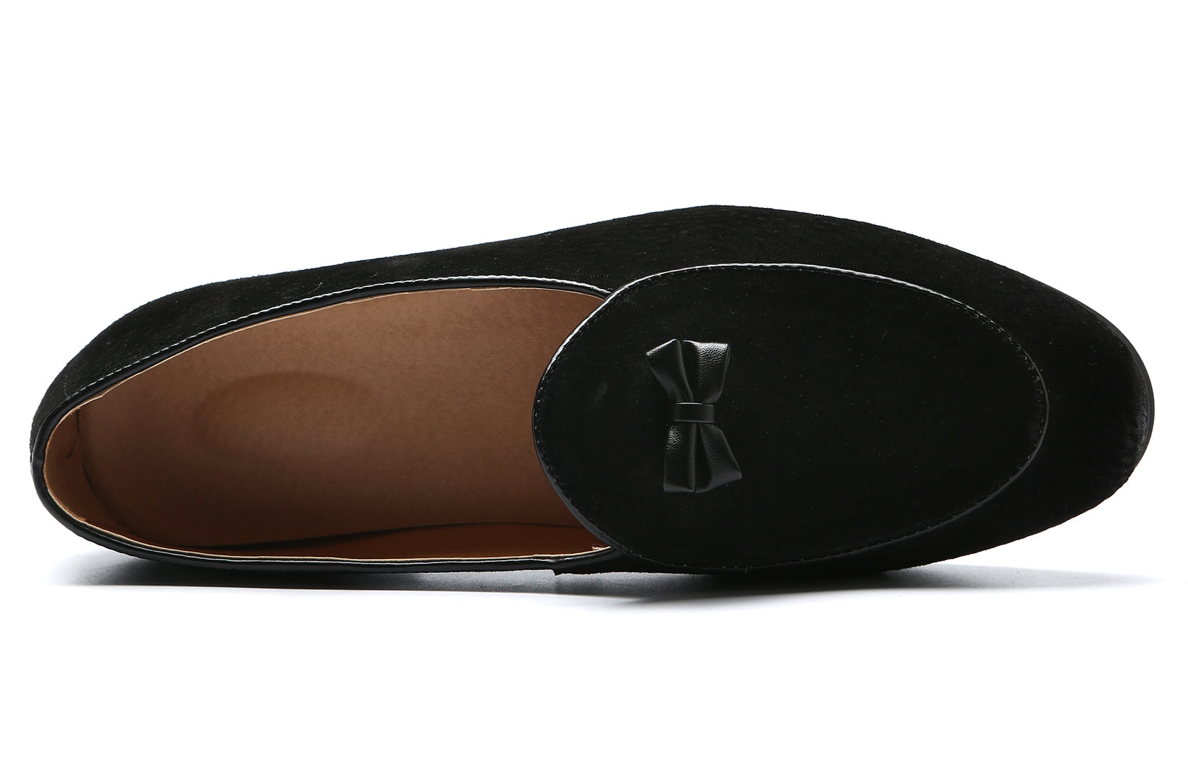 Men's Suede Bow Loafers