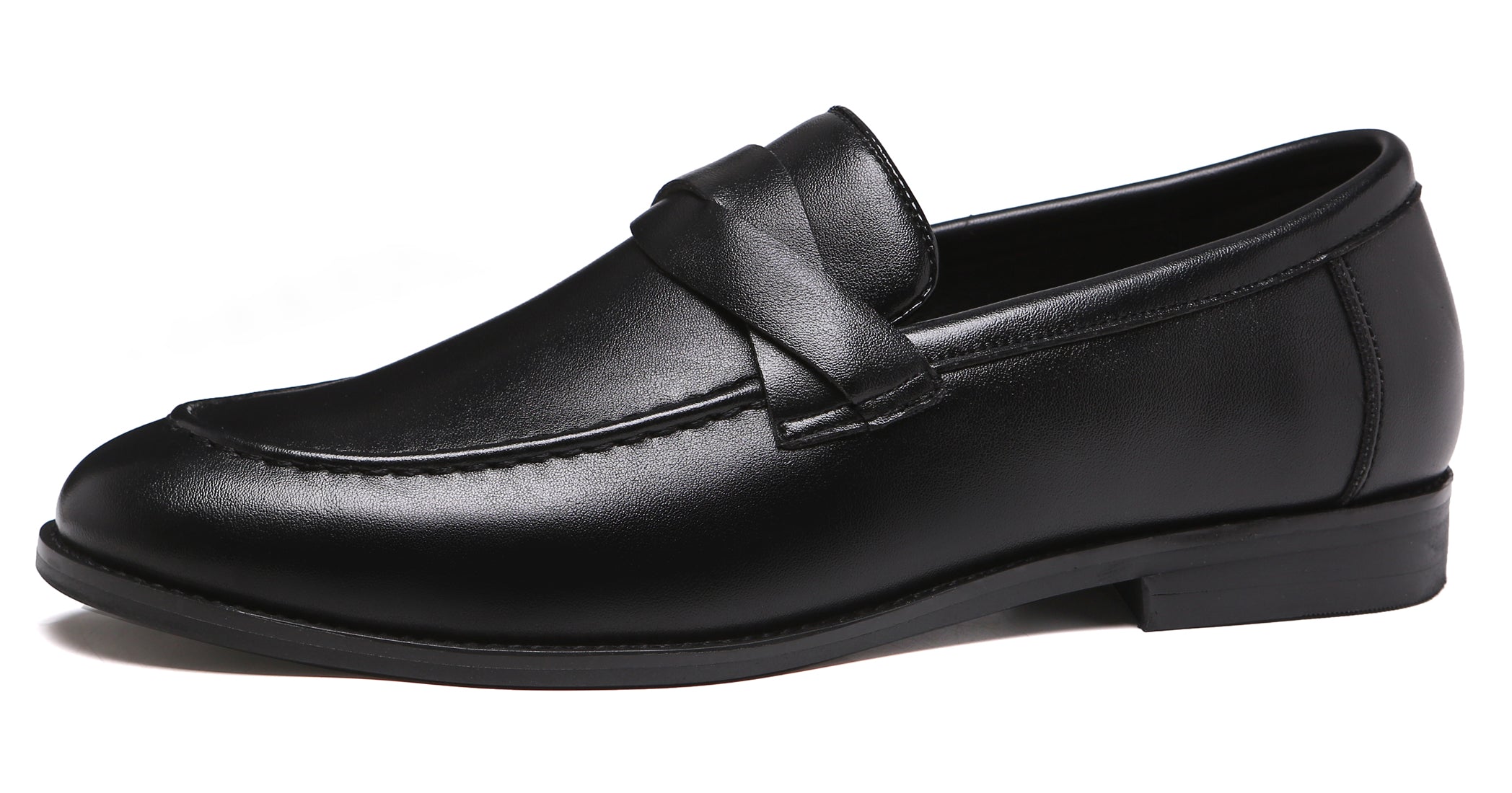 Men's Moc Toe Strap Smoking Loafers