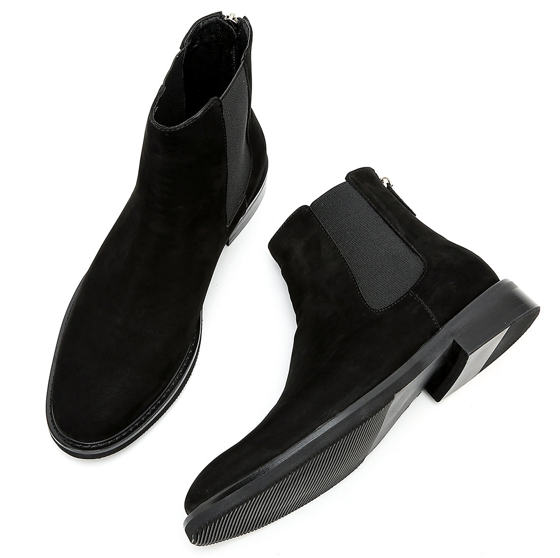 Botas Chelsea formales de piel de ante para hombre