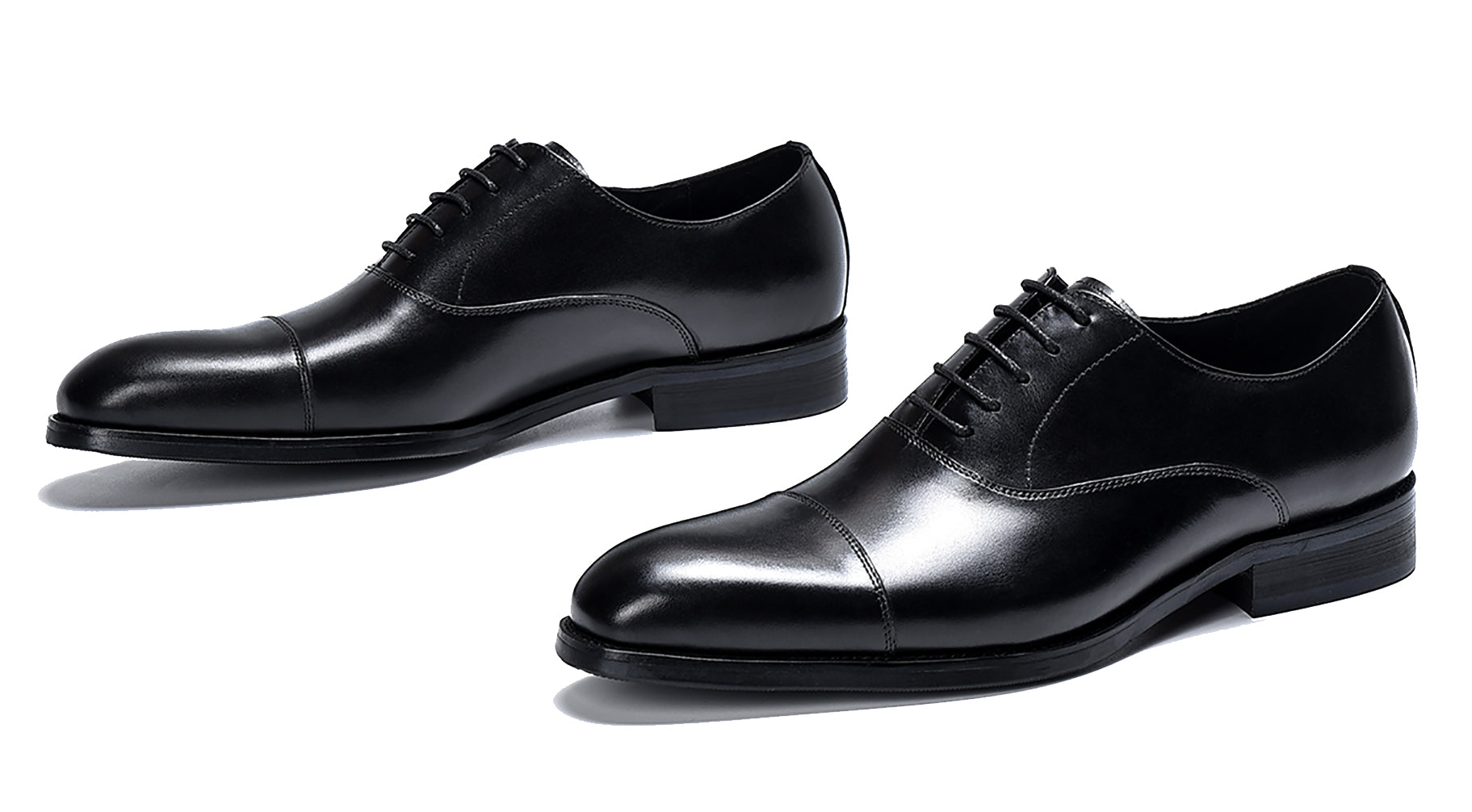 Zapatos Oxford con cordones y punta lisa para hombre 