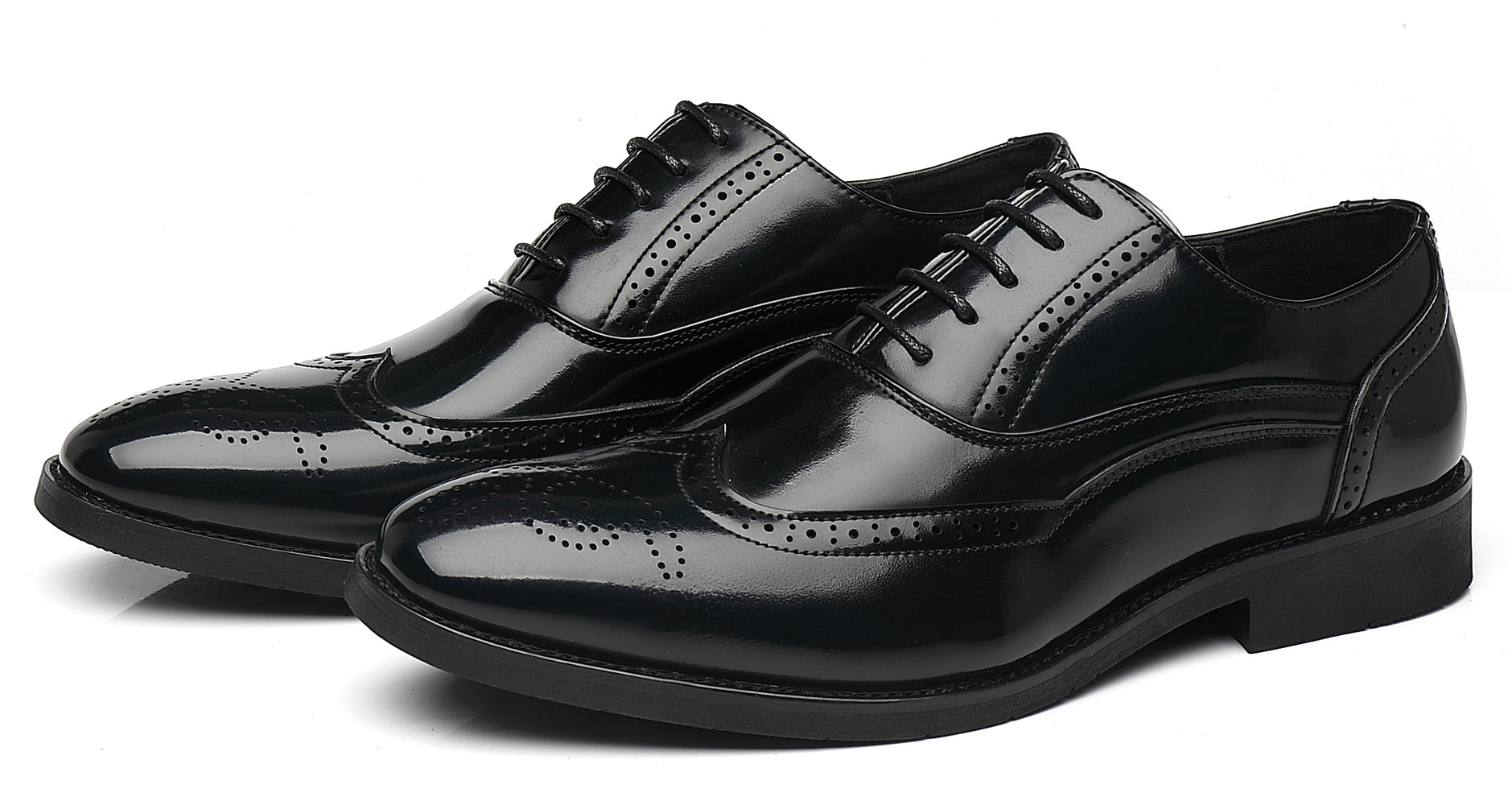 Men's Wingtip Oxfords Black Bronze