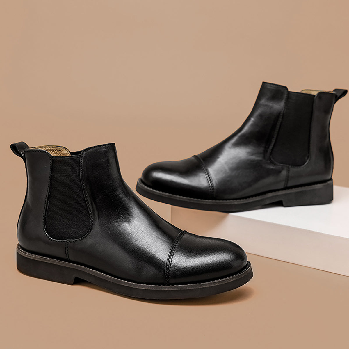 Botas Chelsea clásicas de moda para hombre 