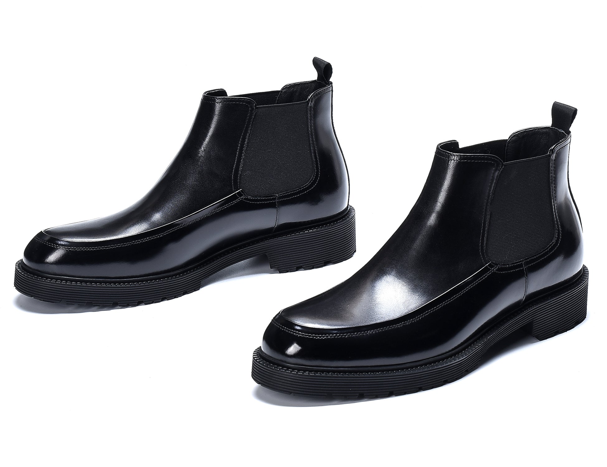 Botas Chelsea informales de cuero para hombre 