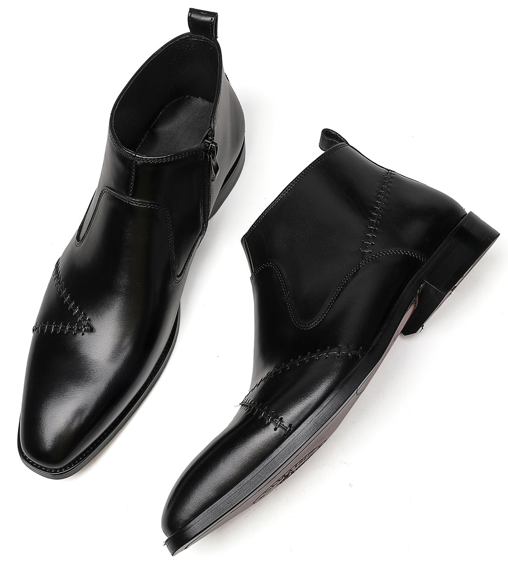 Men's Zipper Dress Formal Chelsea Boots