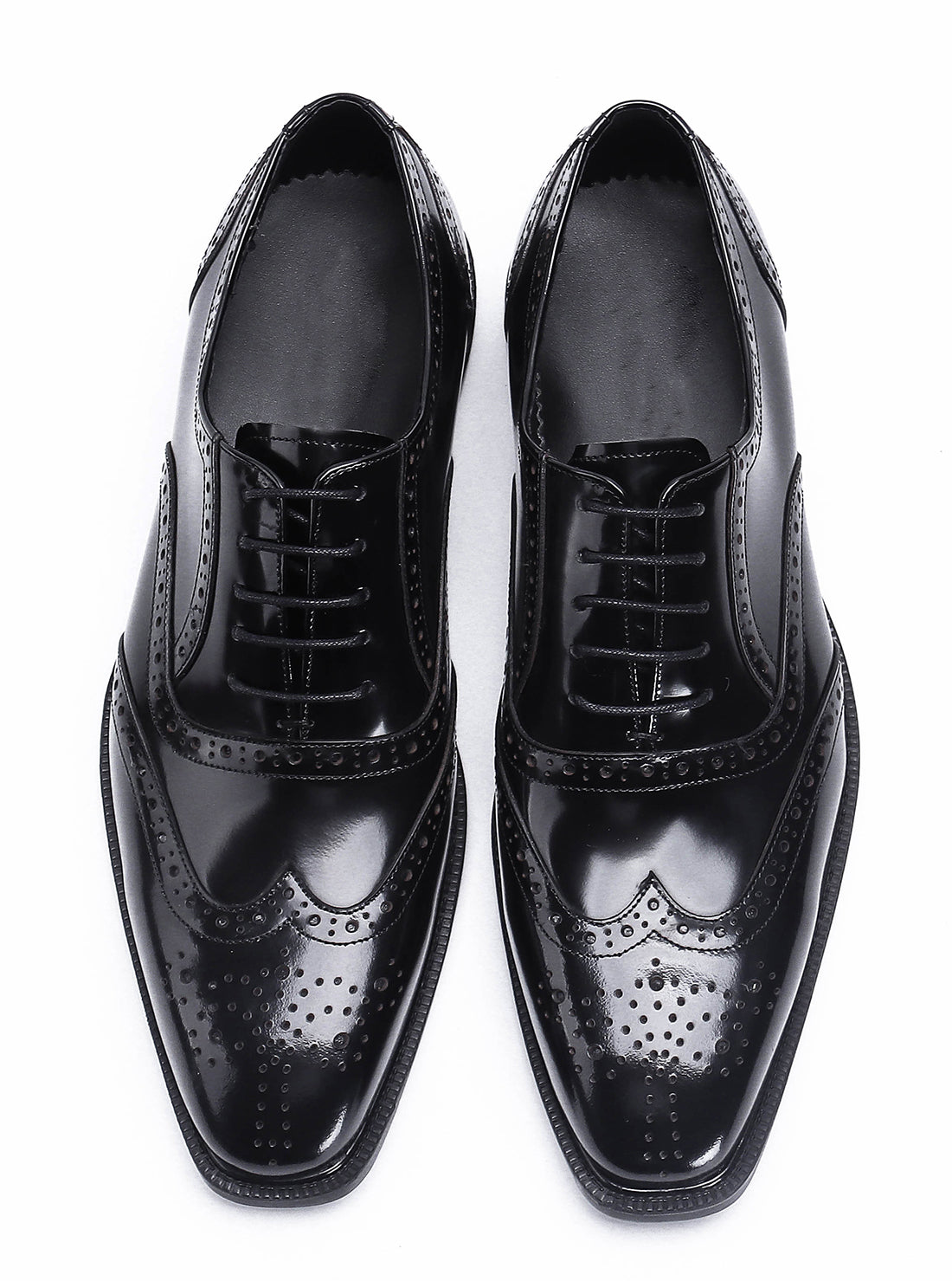 Zapatos Oxford formales de cuero Brogue para hombre 