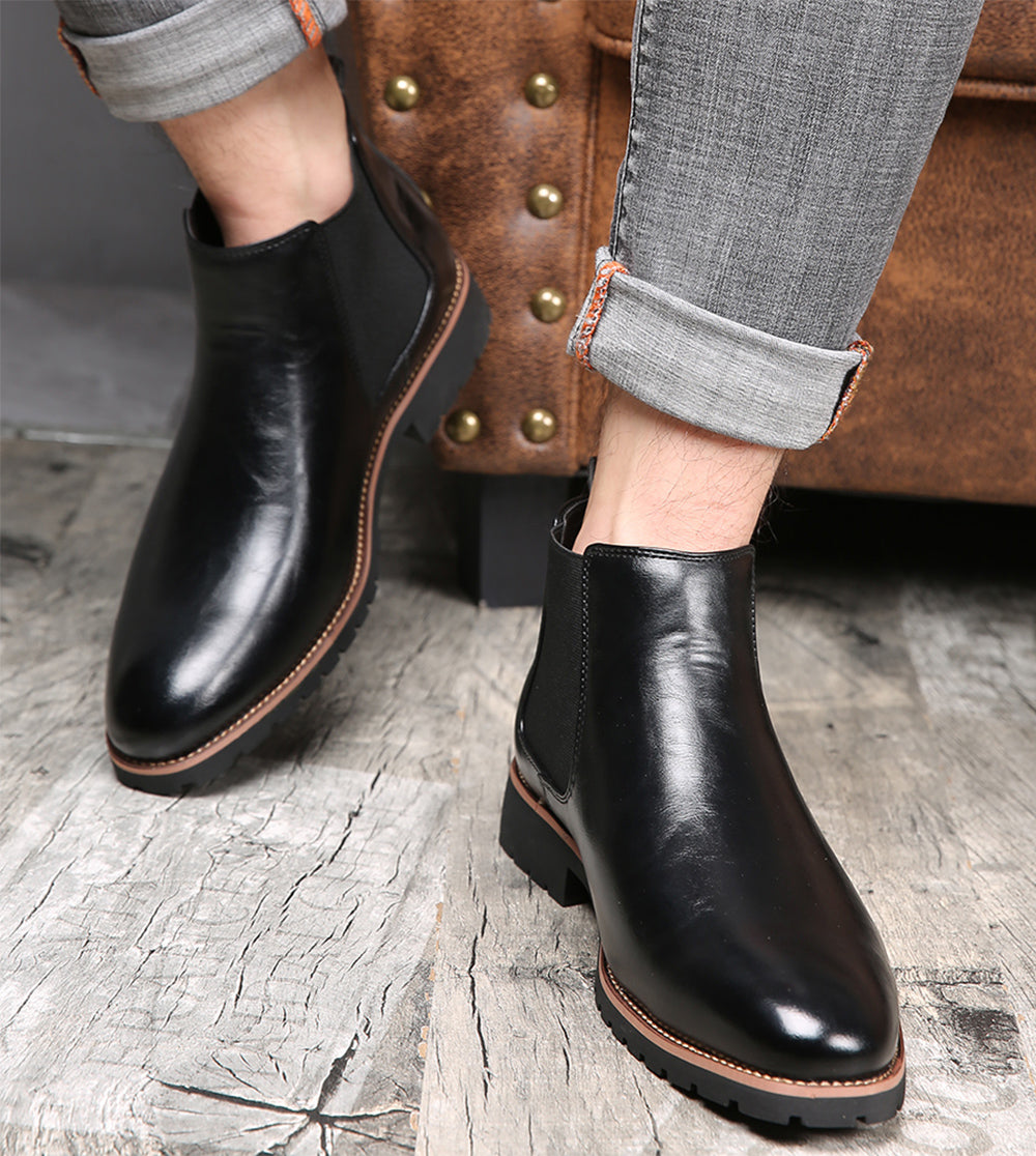 Botas Chelsea tobilleras lisas para hombre