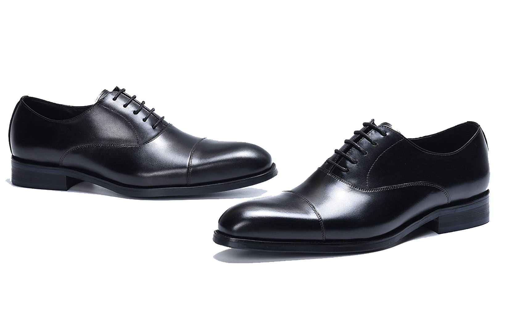 Zapatos Oxford con cordones y punta lisa para hombre 