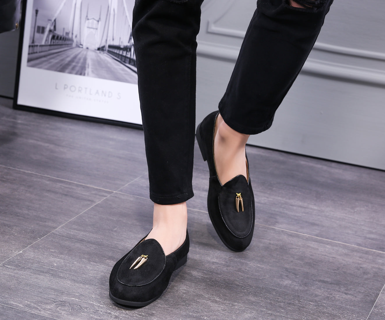 Men's Suede Casual Loafers