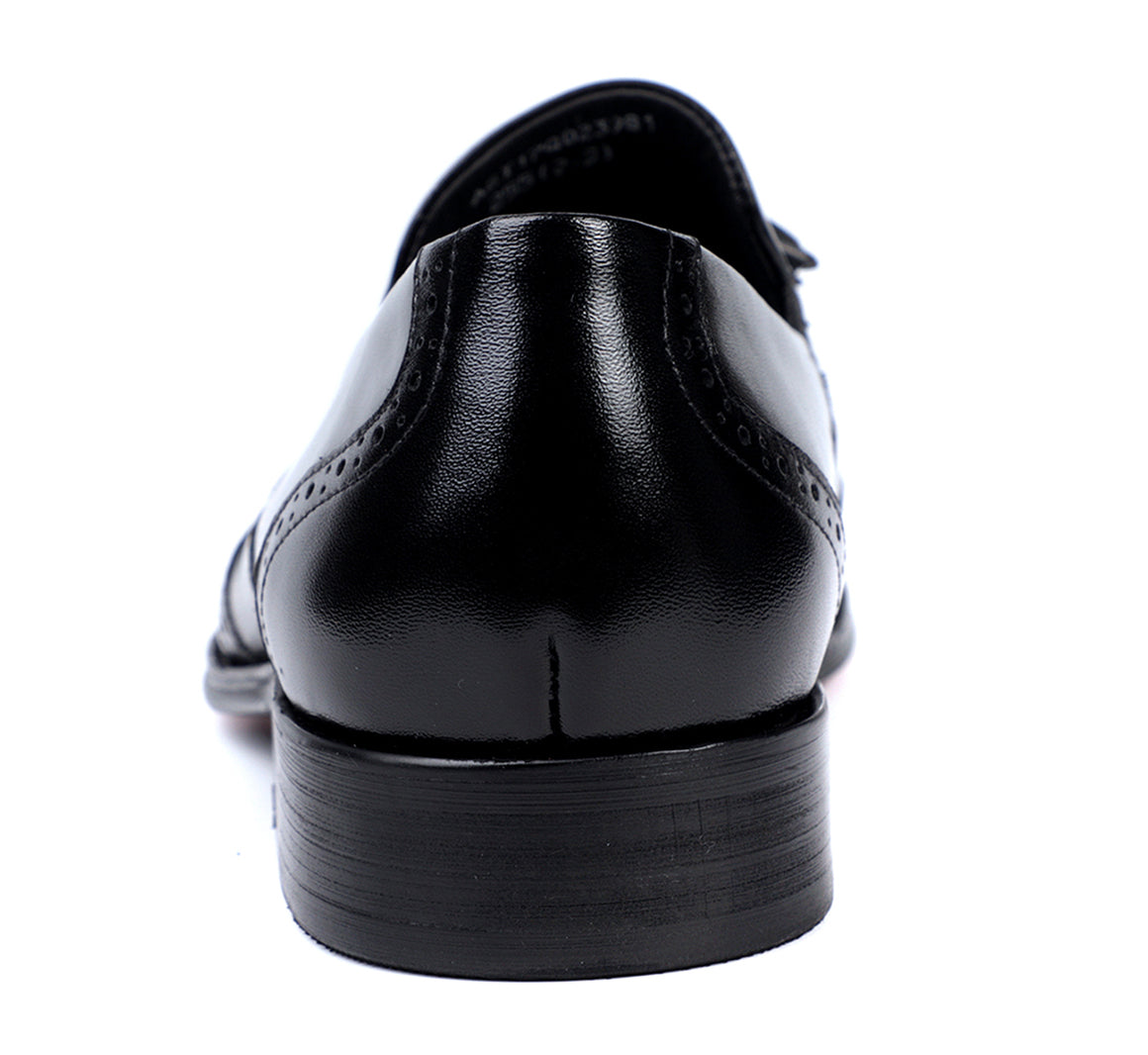 Mocasines formales de cuero con borlas para hombre