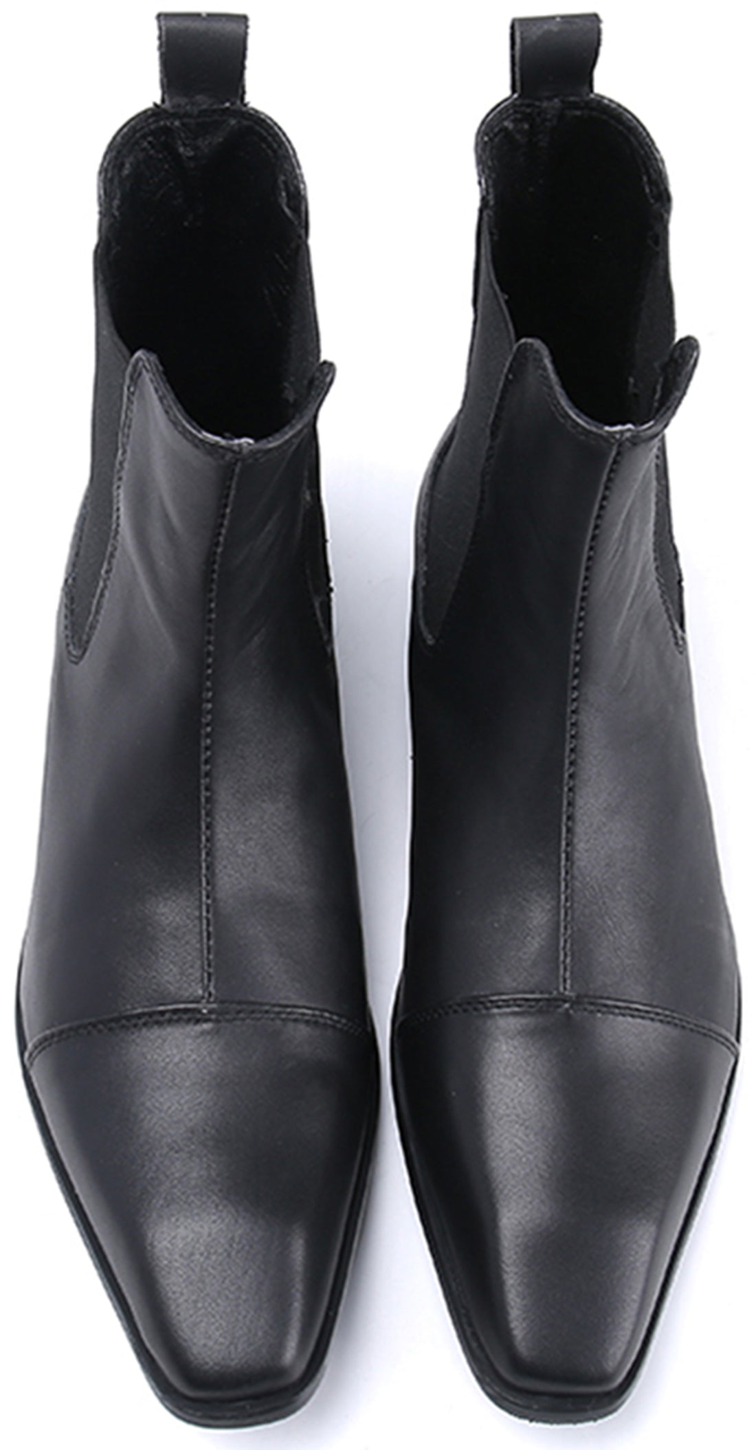 Men's Classic Plain Toe Leather Chelsea Boots