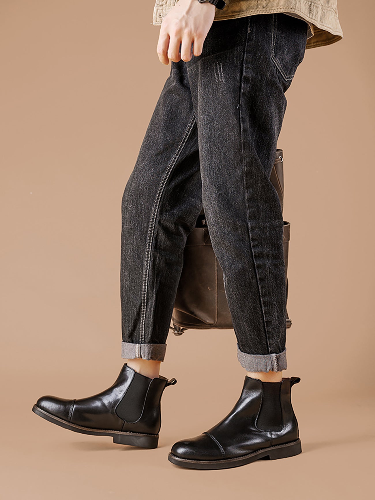 Botas Chelsea clásicas de moda para hombre 