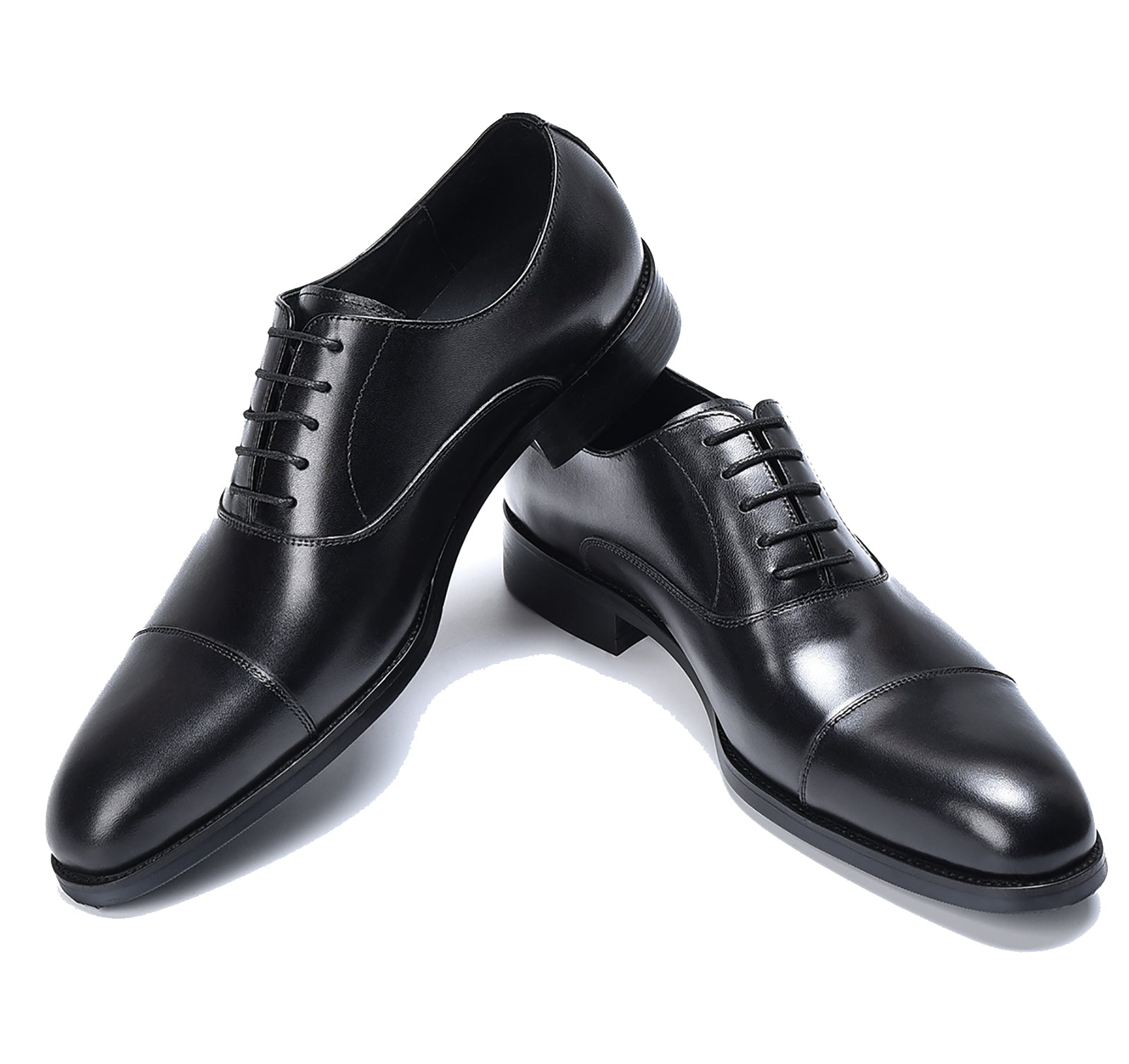 Zapatos Oxford con cordones y punta lisa para hombre 