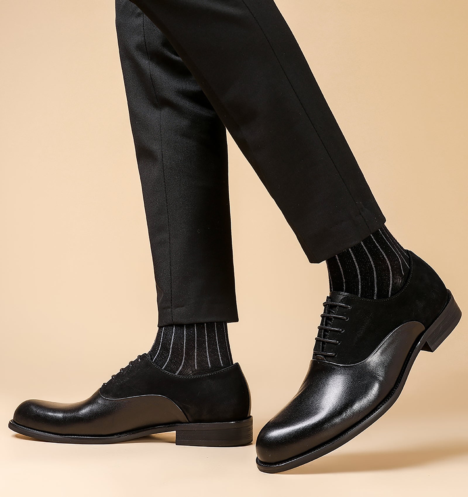 Men's Leather Oxfords Cap Toe