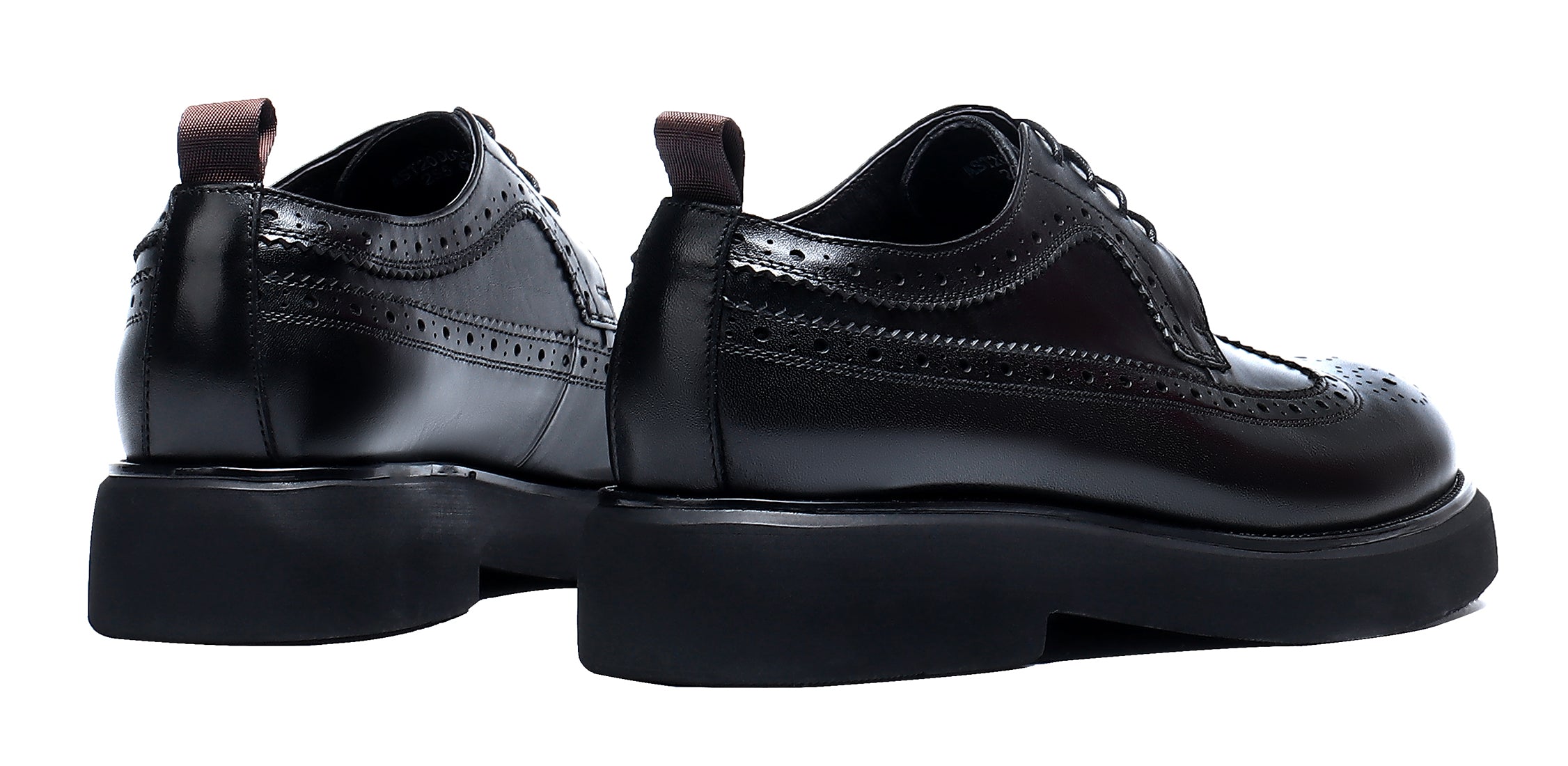 Derby de cuero Brogue Fashion para hombre 