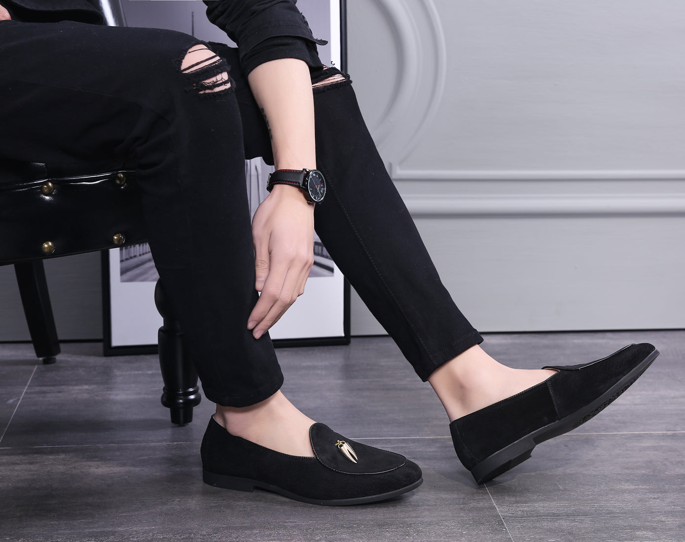 Men's Suede Casual Loafers