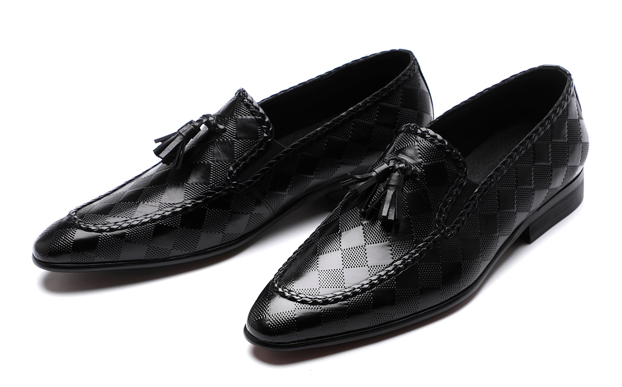 Mocasines sin cordones con borlas para hombre