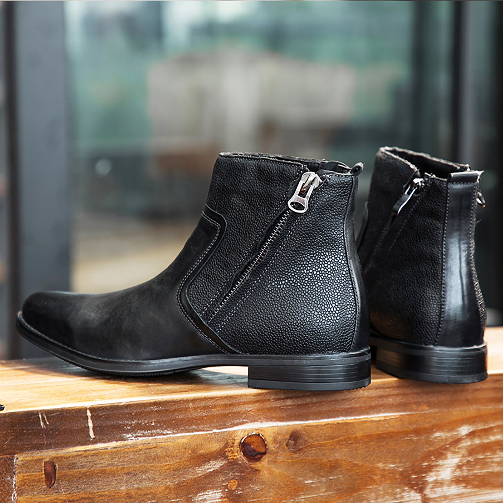 Botas Chelsea con punta en punta para hombre 