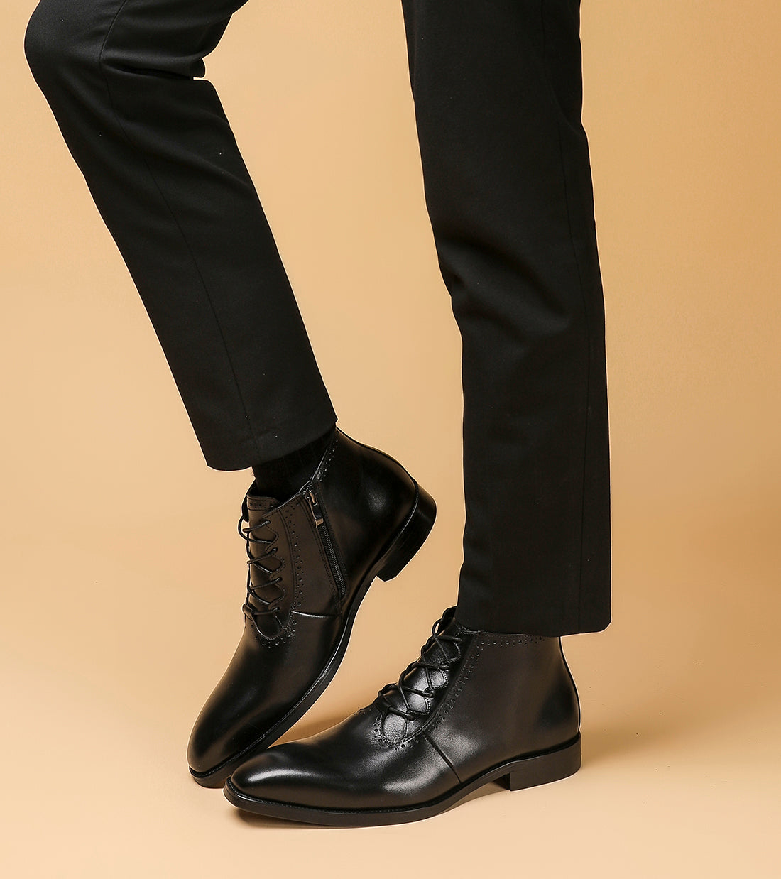 Men's Zipper Formal Dress Boots