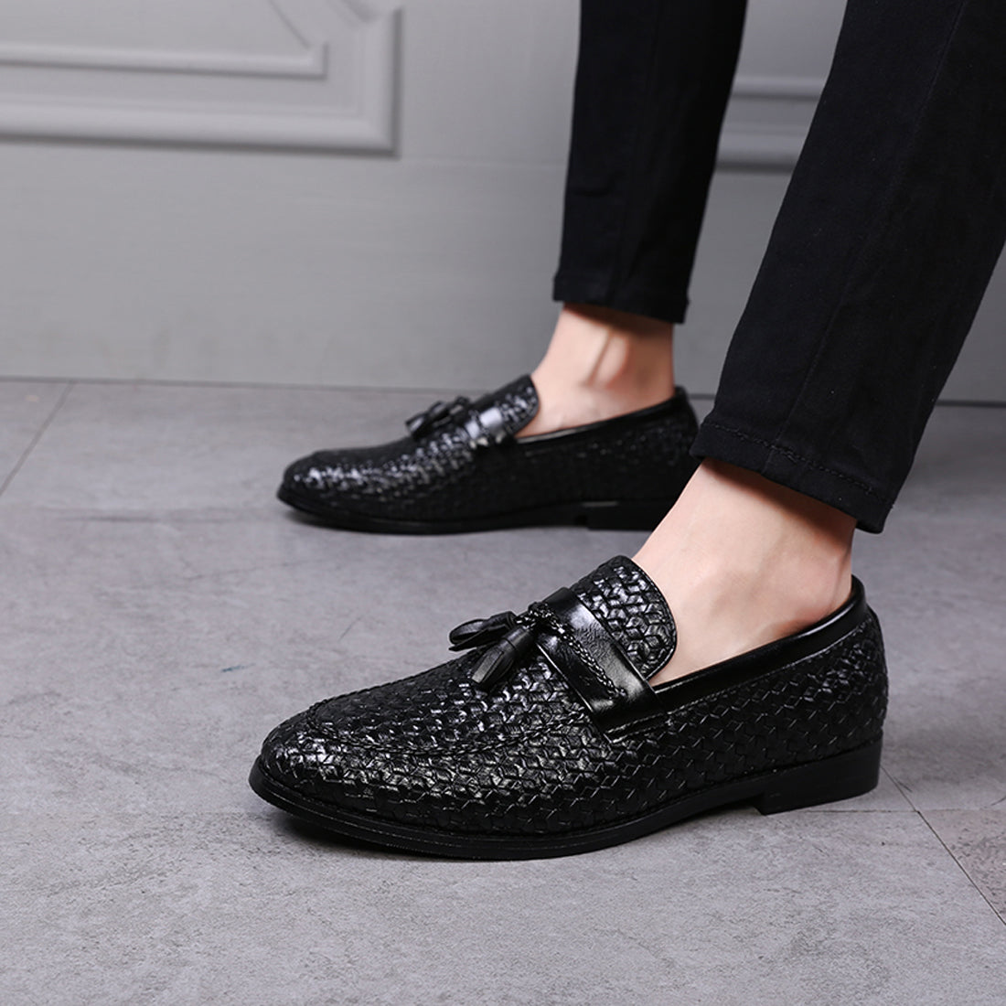 Men's Woven Tassel Loafers