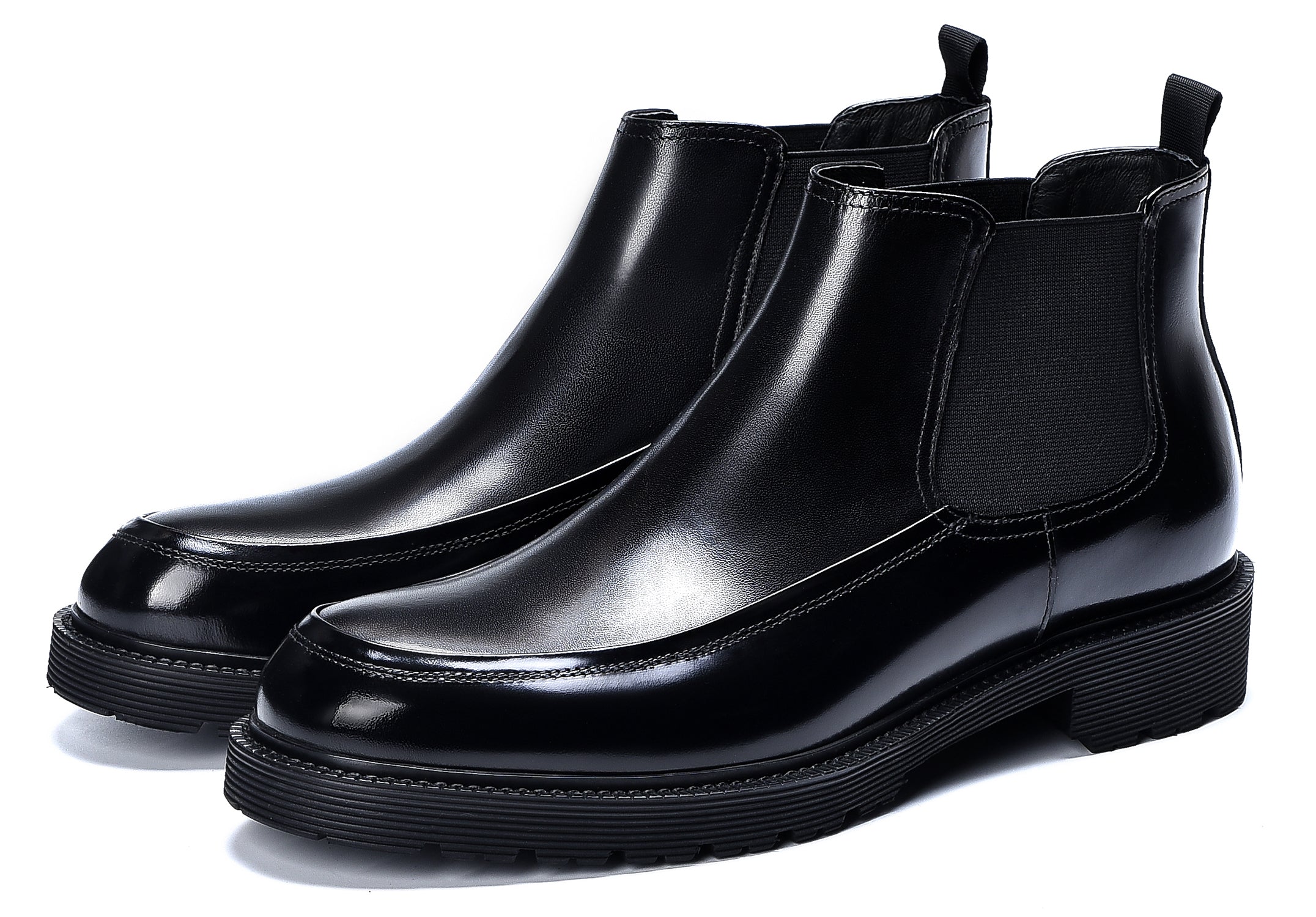 Botas Chelsea informales de cuero para hombre 