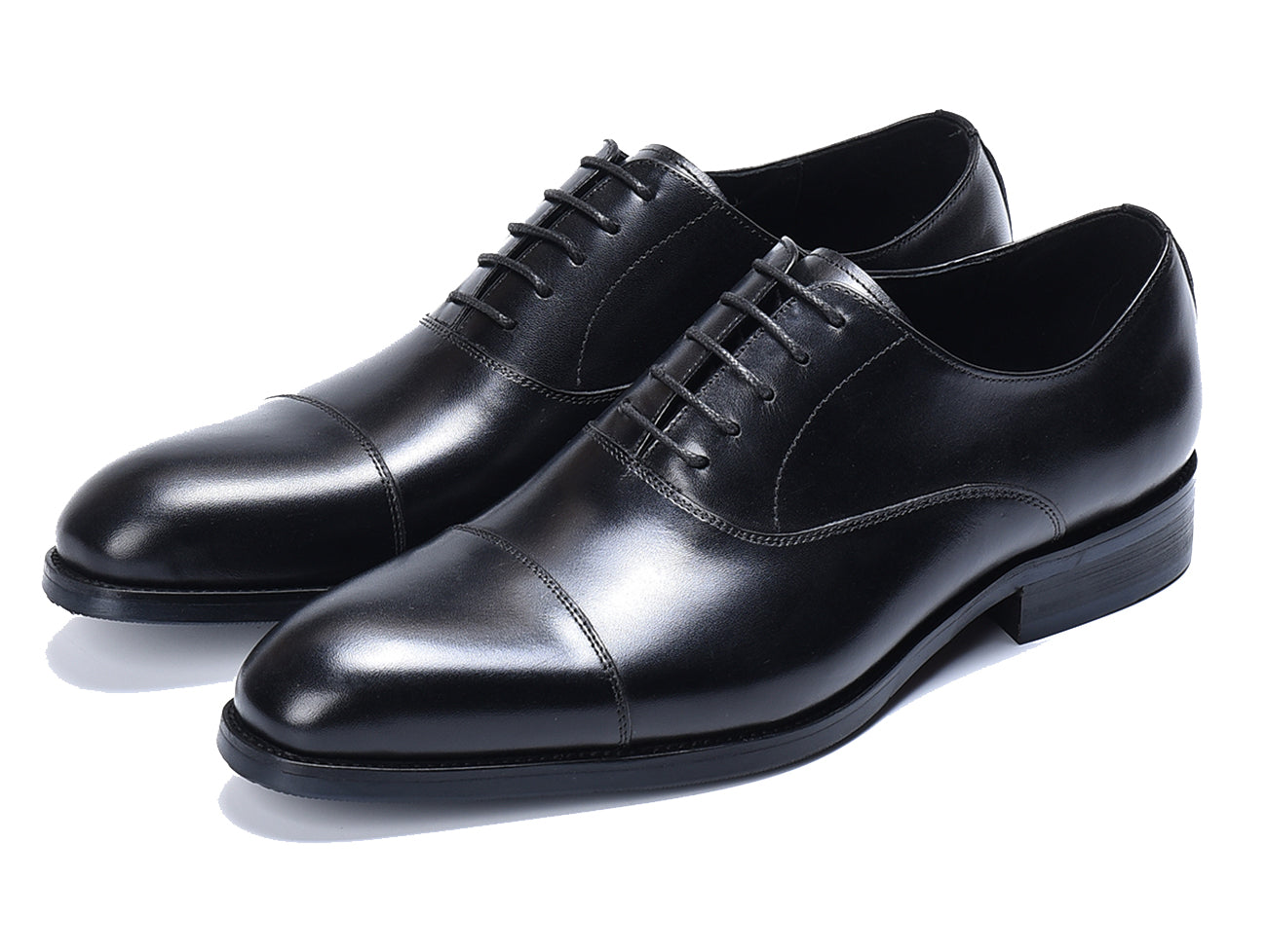 Zapatos Oxford con cordones y punta lisa para hombre 