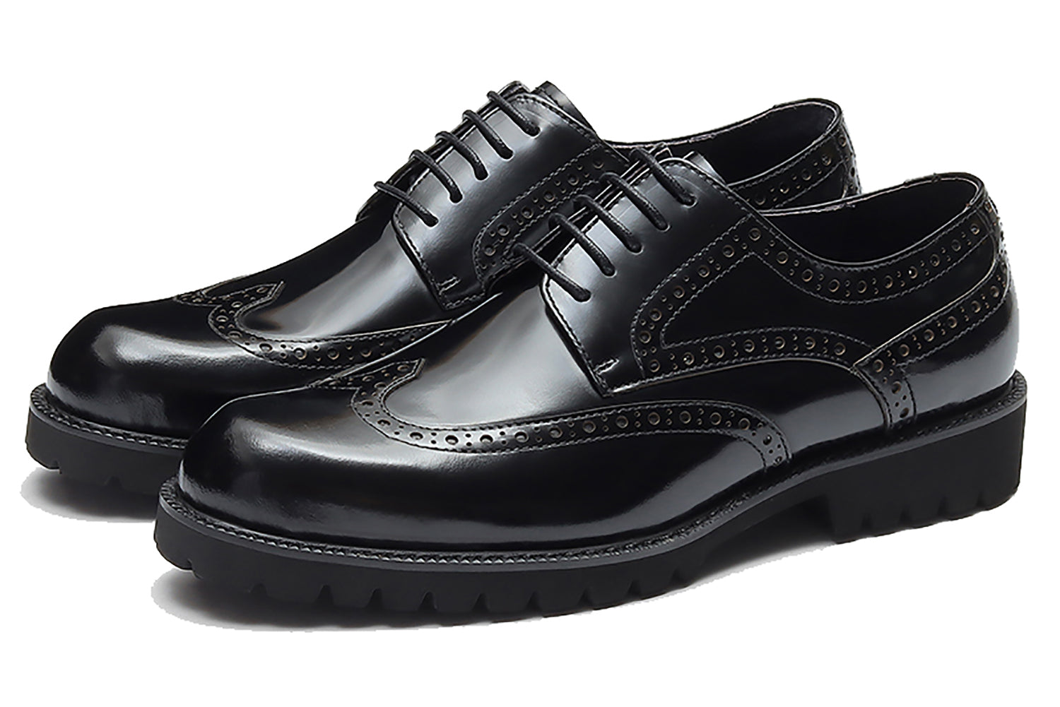 Men's Thick Sole Brogues Formal Derby