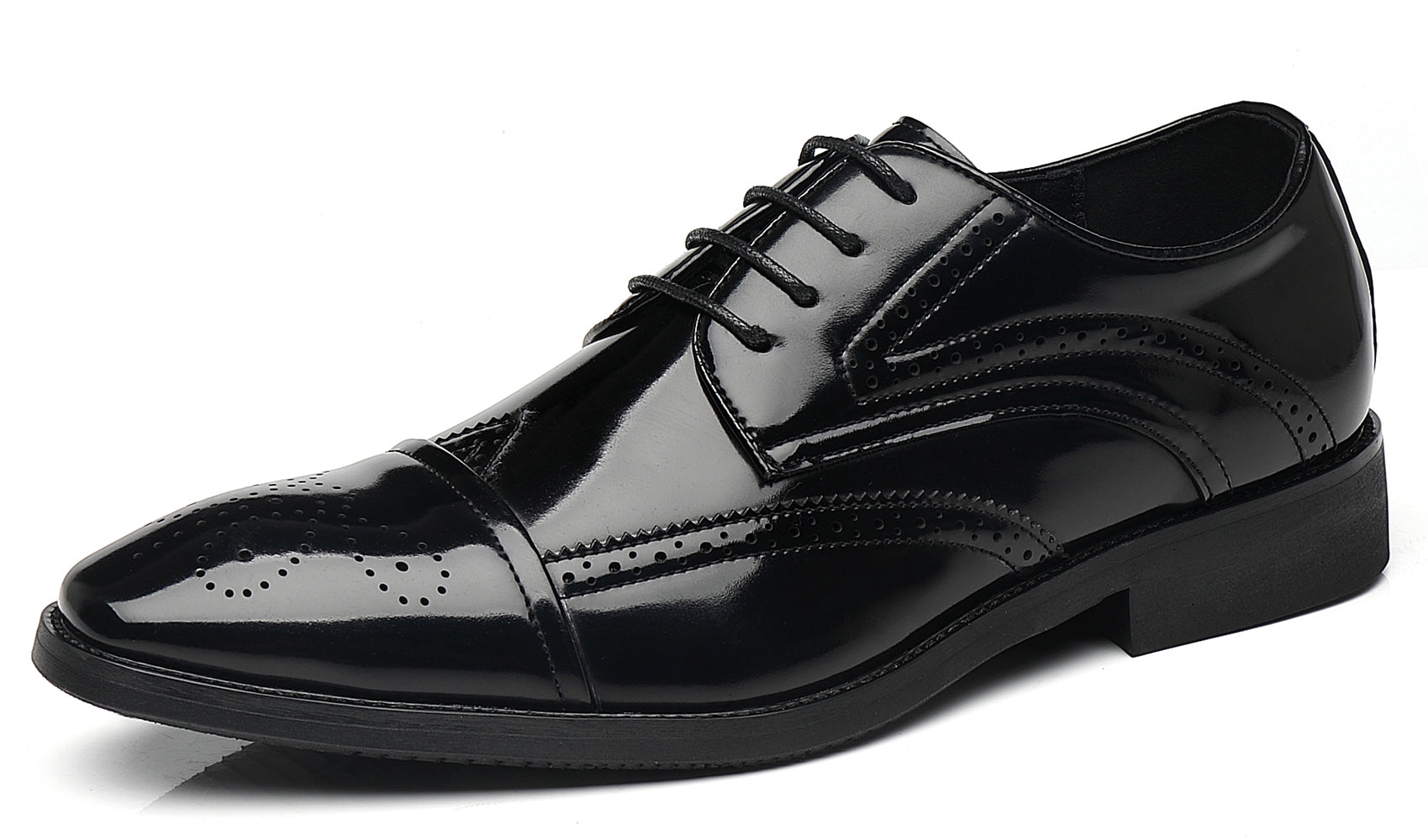 Zapatos Derby Brogues Wingtip para hombre