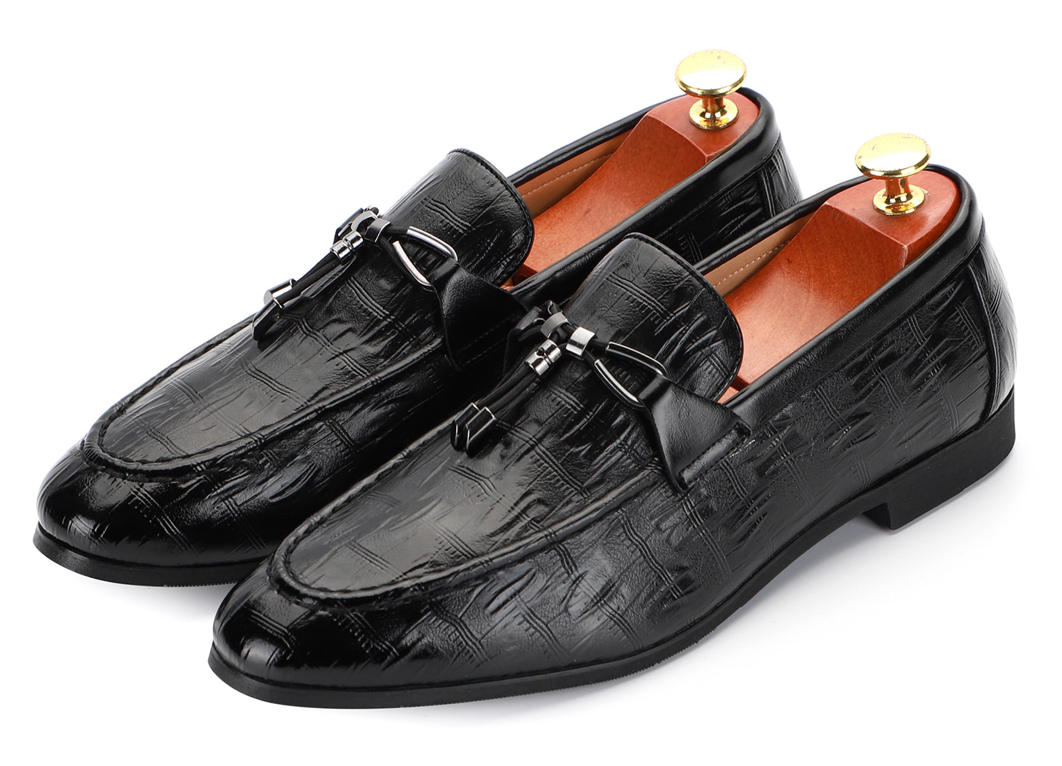 Men's Bow Tassel Smoking Loafers