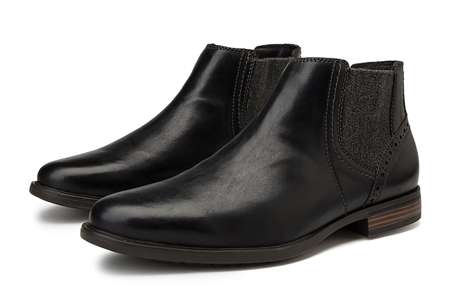 Botas Chelsea Hombre Piel Negro Marrón Bronceado 