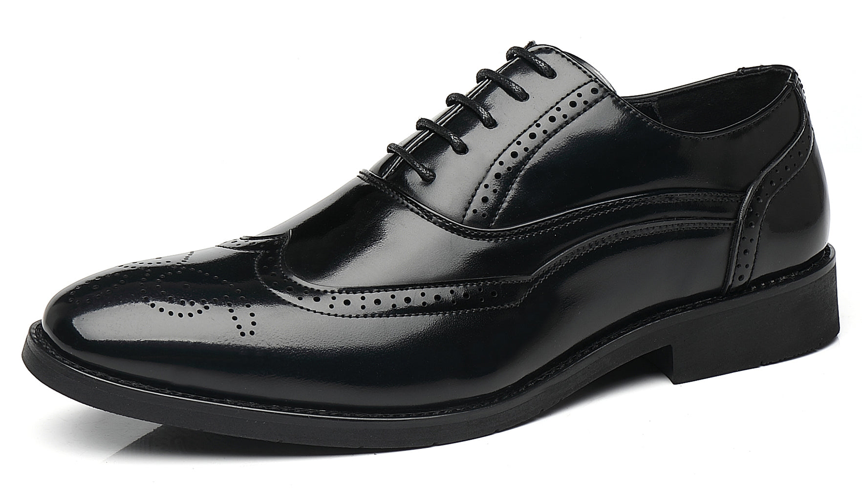 Men's Wingtip Oxfords Black Bronze