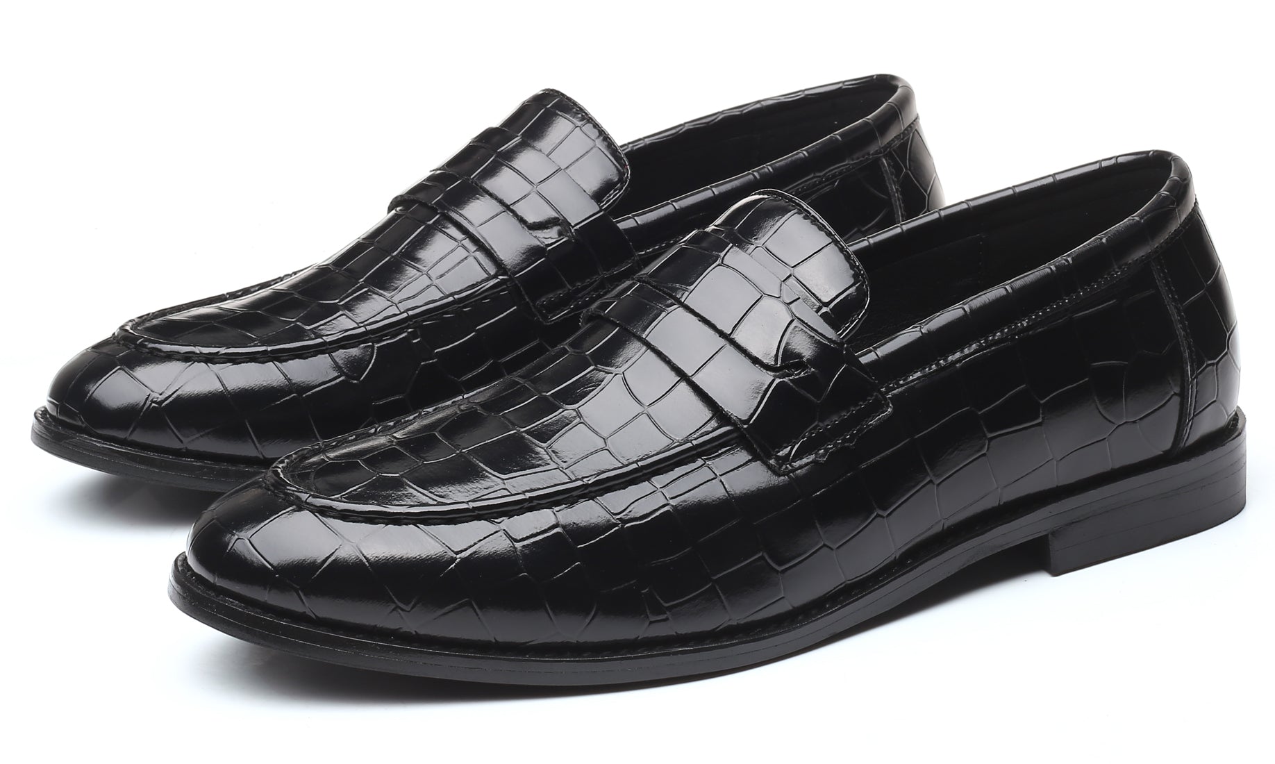 Mocasines Penny a cuadros para hombre