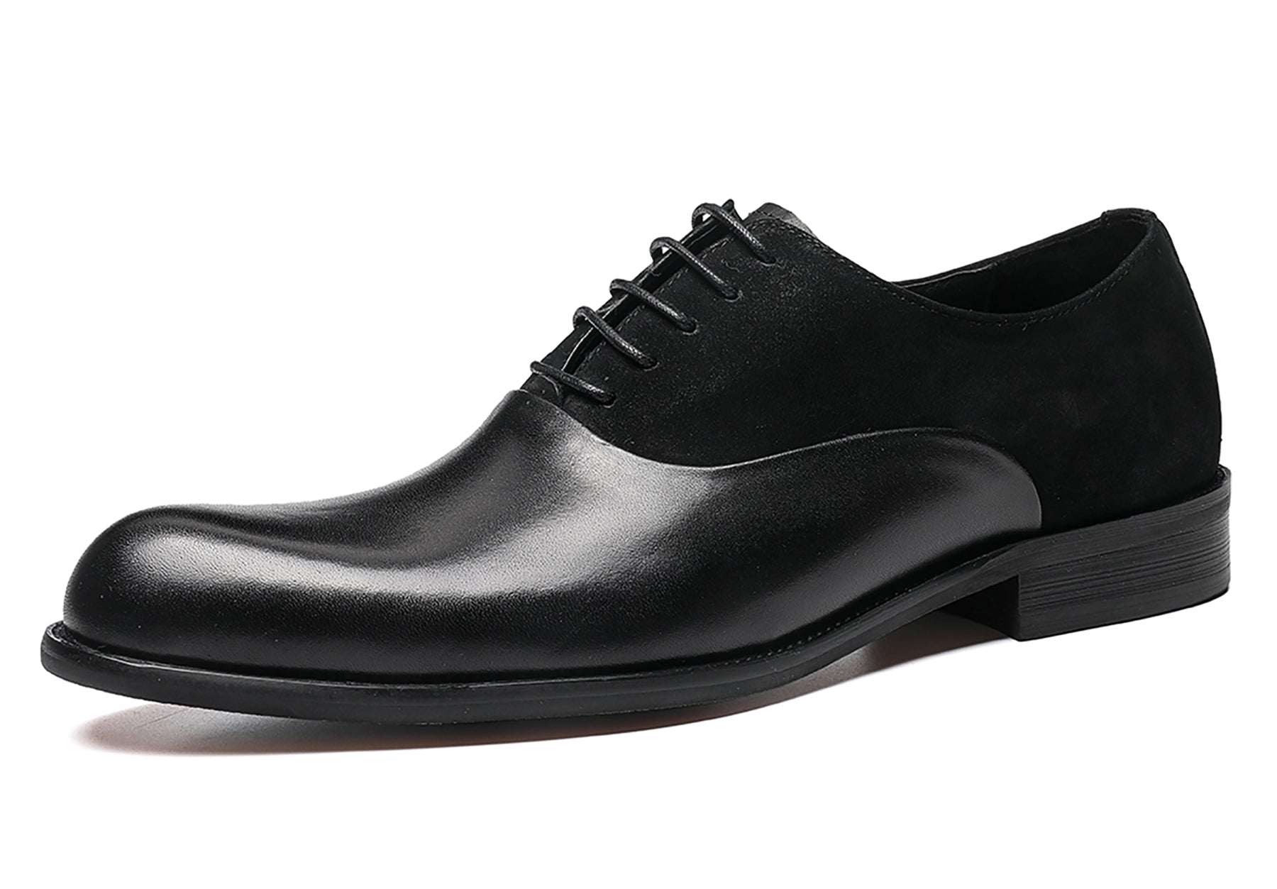 Zapatos Oxford de cuero con puntera para hombre 