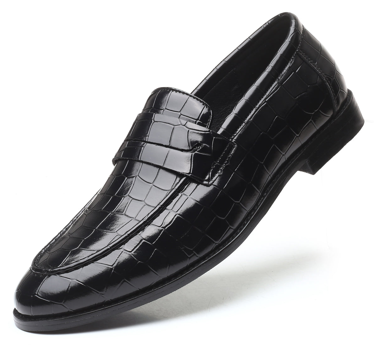 Mocasines Penny a cuadros para hombre