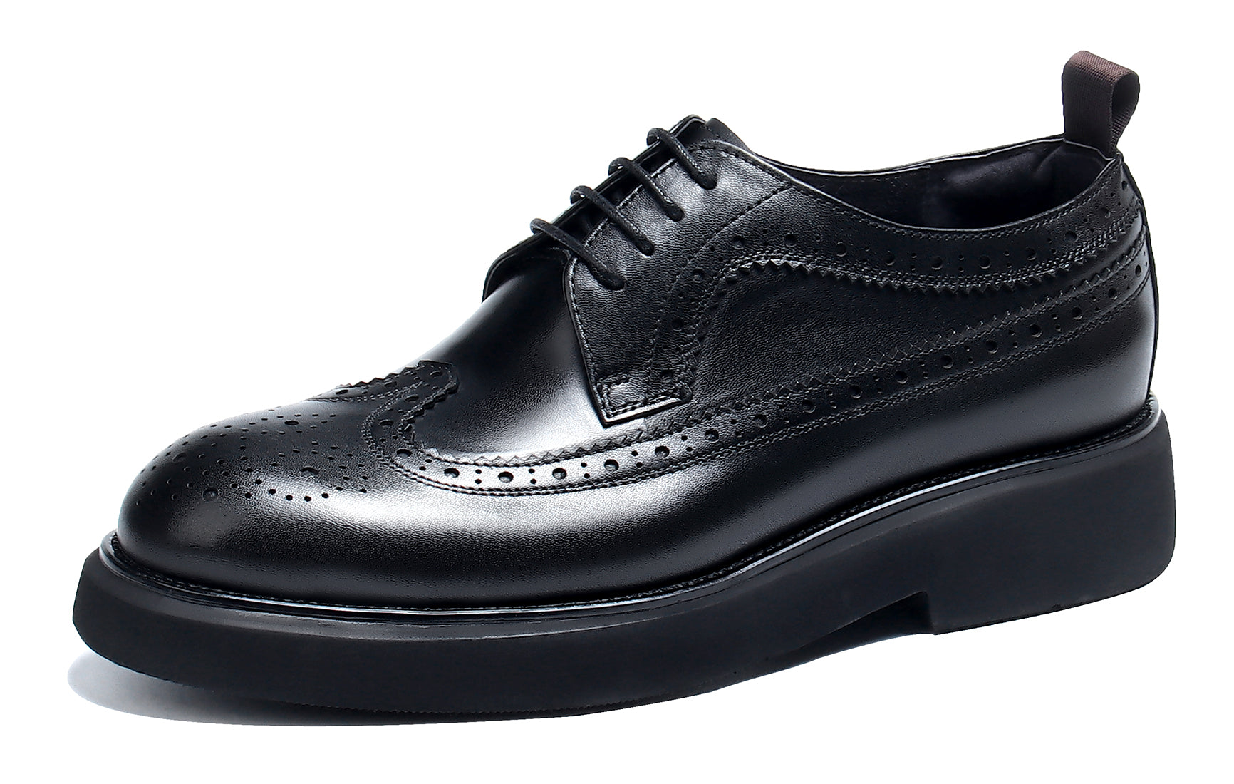 Derby de cuero Brogue Fashion para hombre 