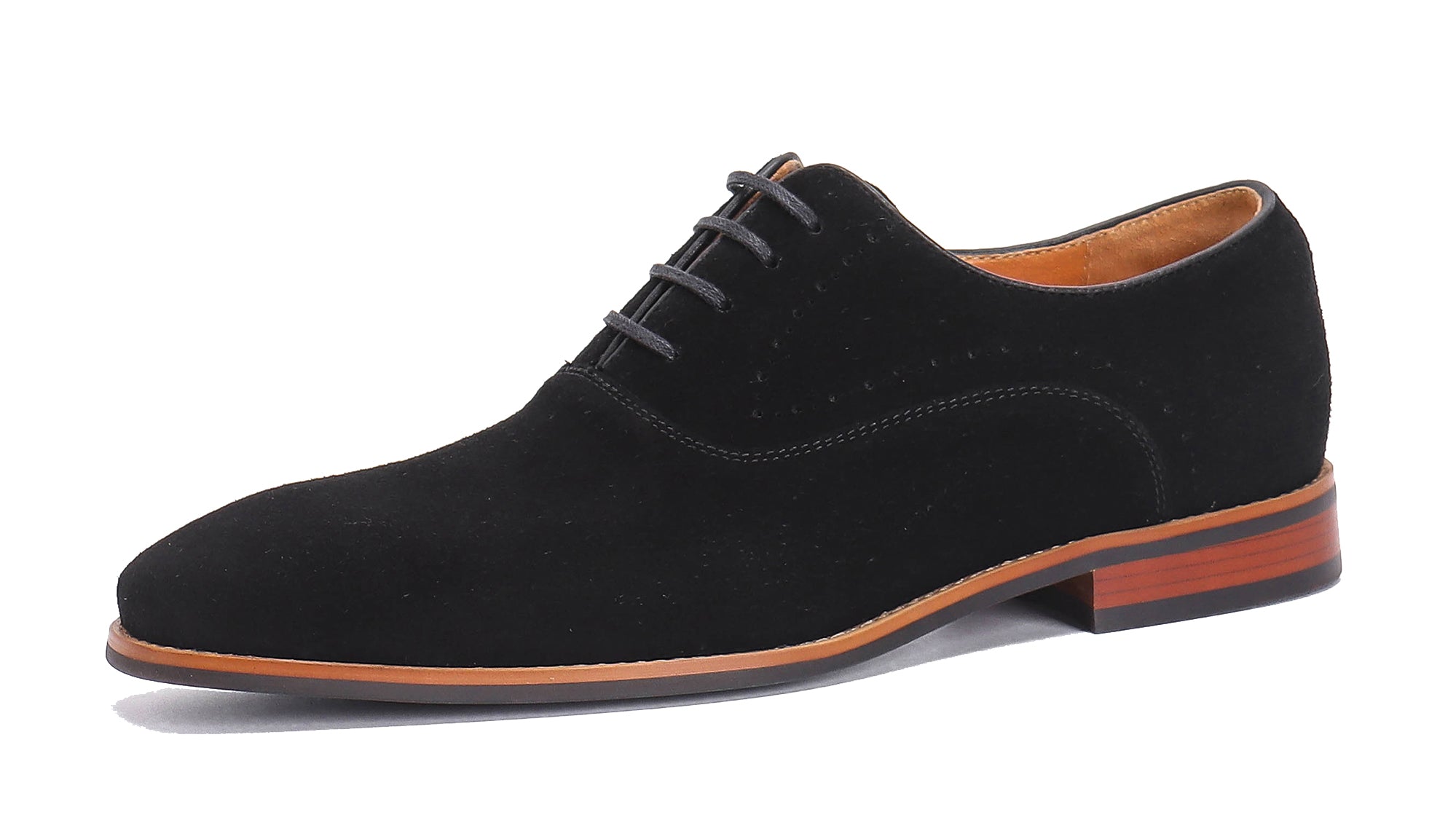 Zapatos Oxford formales de piel de ante para hombre 