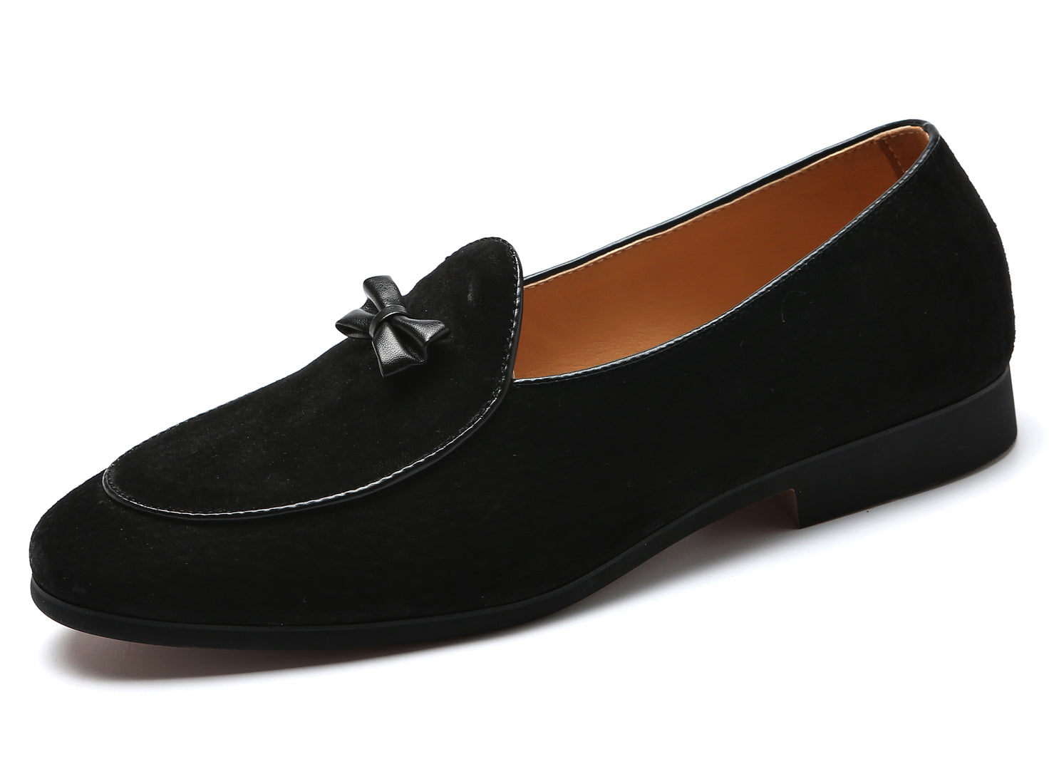 Men's Suede Bow Loafers