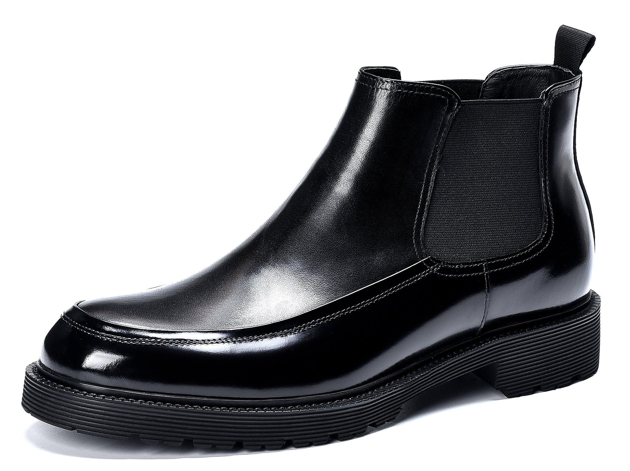 Botas Chelsea informales de cuero para hombre 