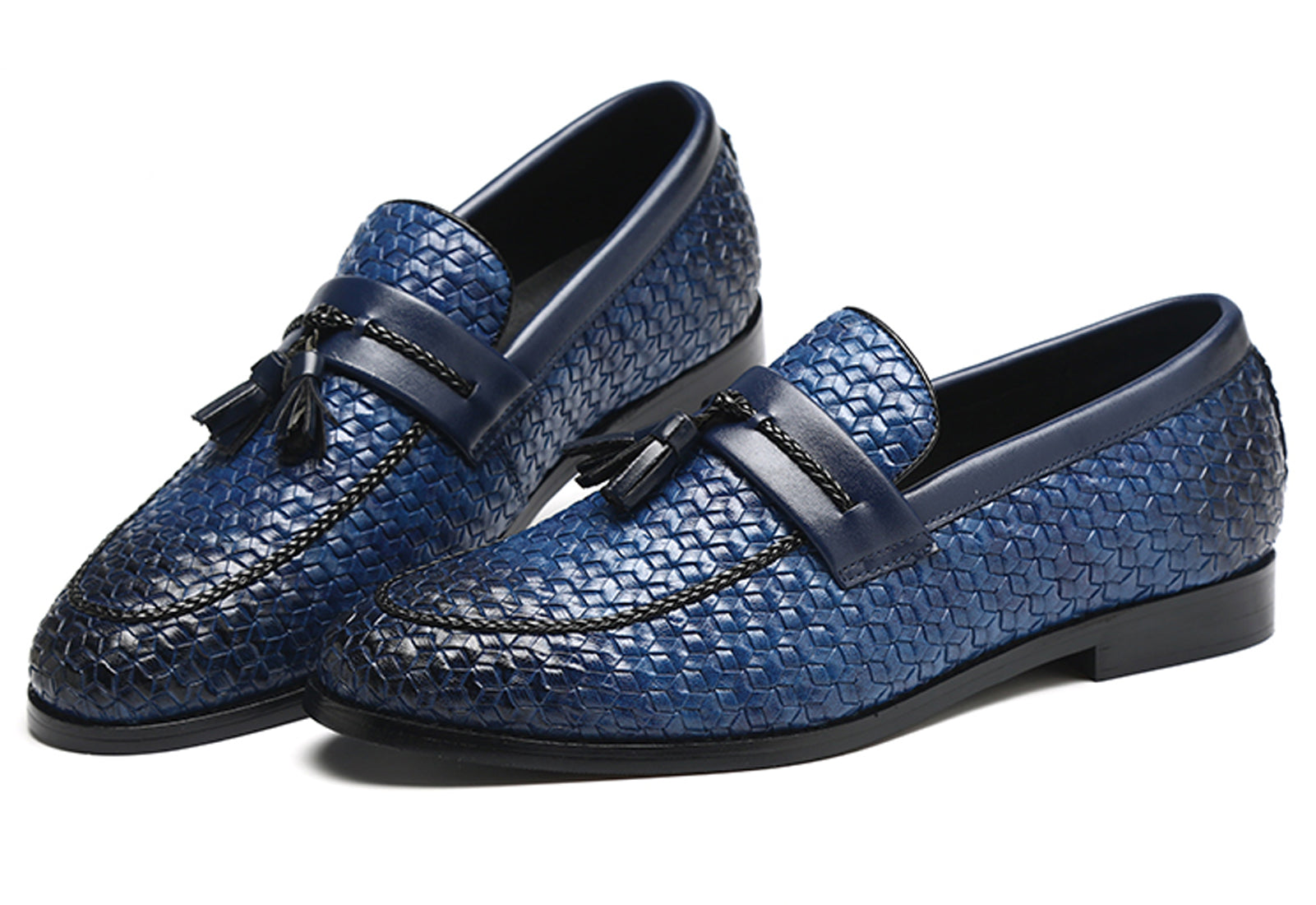 Mocasines con borlas tejidas para hombre