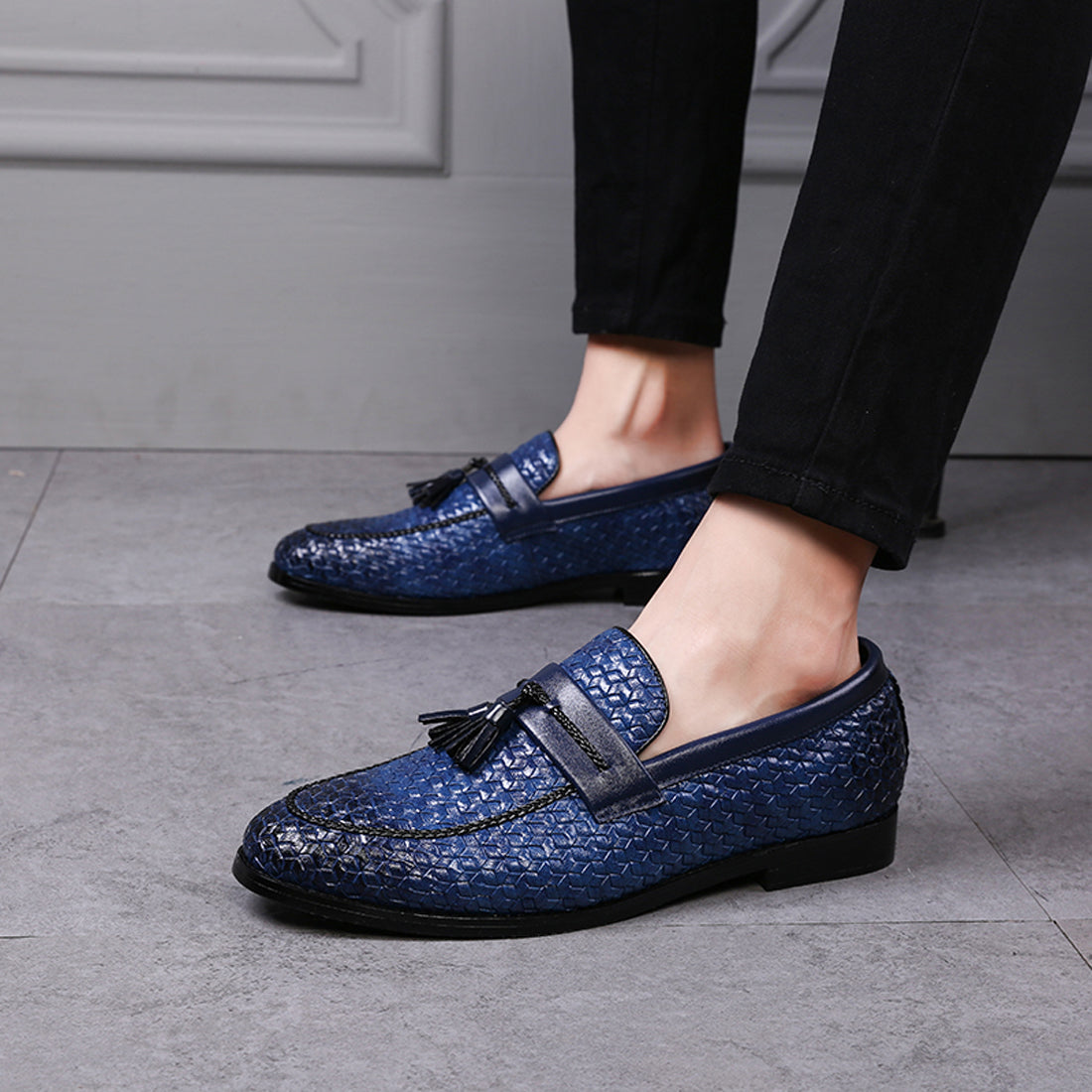 Men's Woven Tassel Loafers