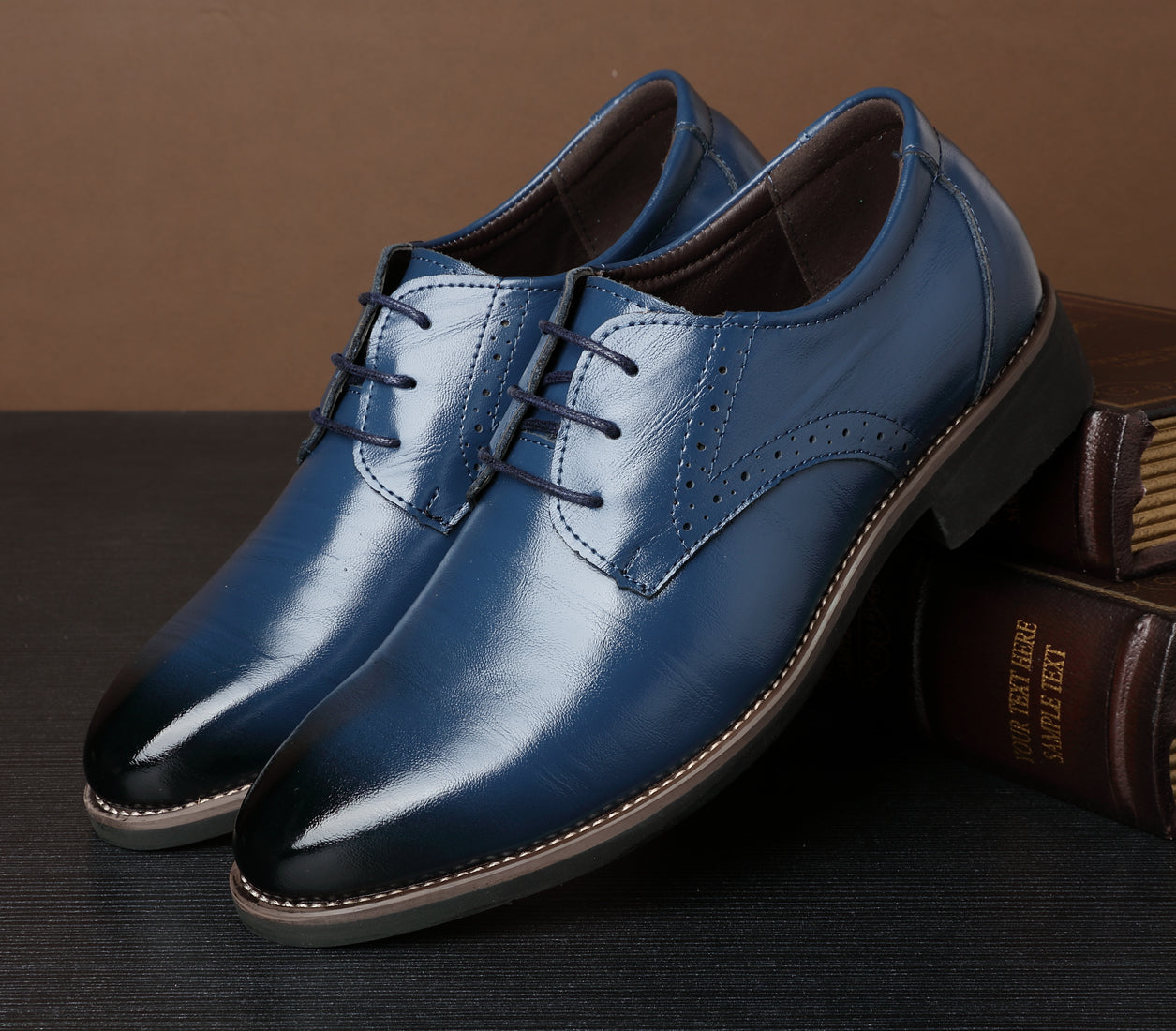 Zapatos brogue informales para hombre Derby