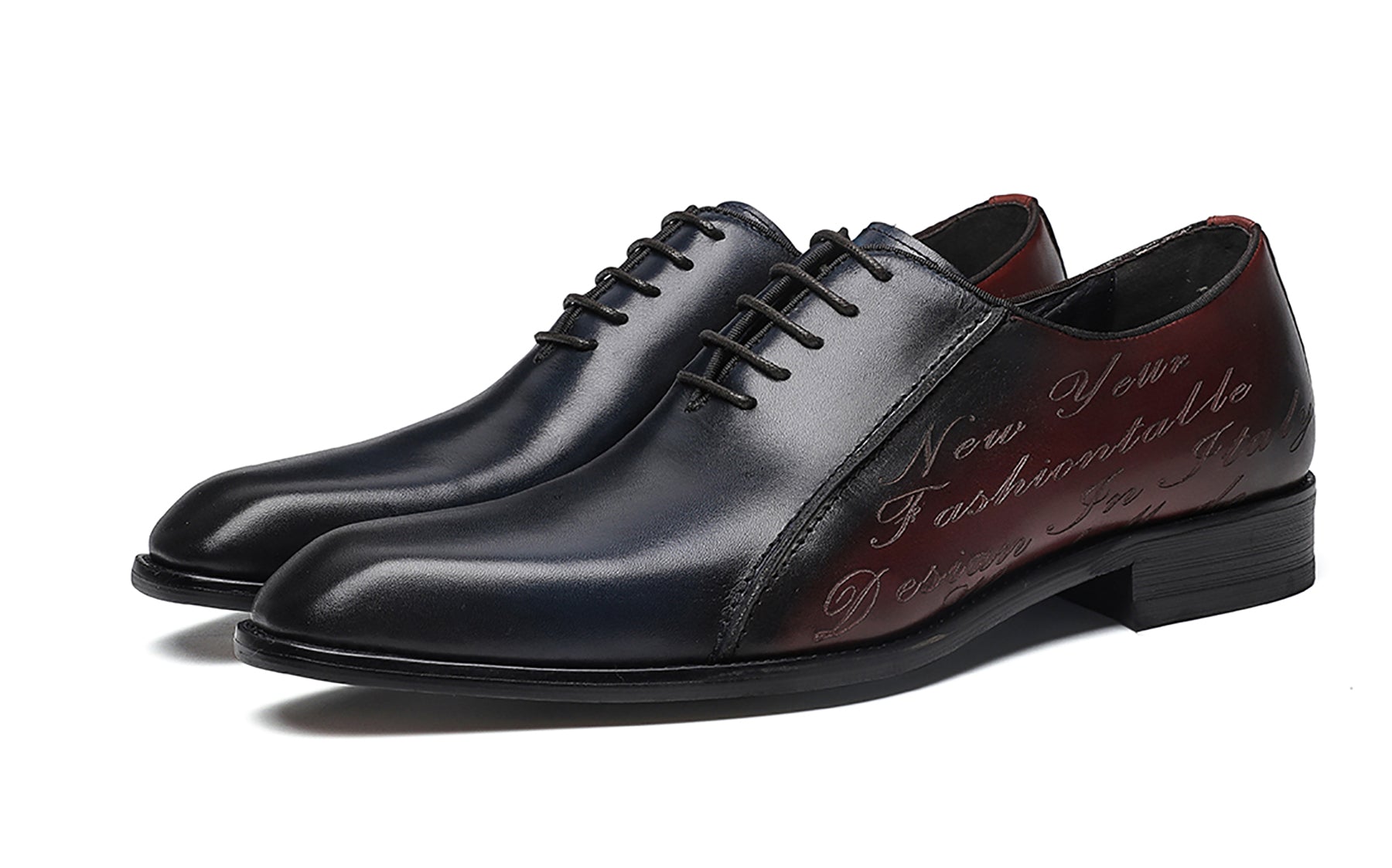 Zapatos formales Oxfords clásicos de cuero para hombre