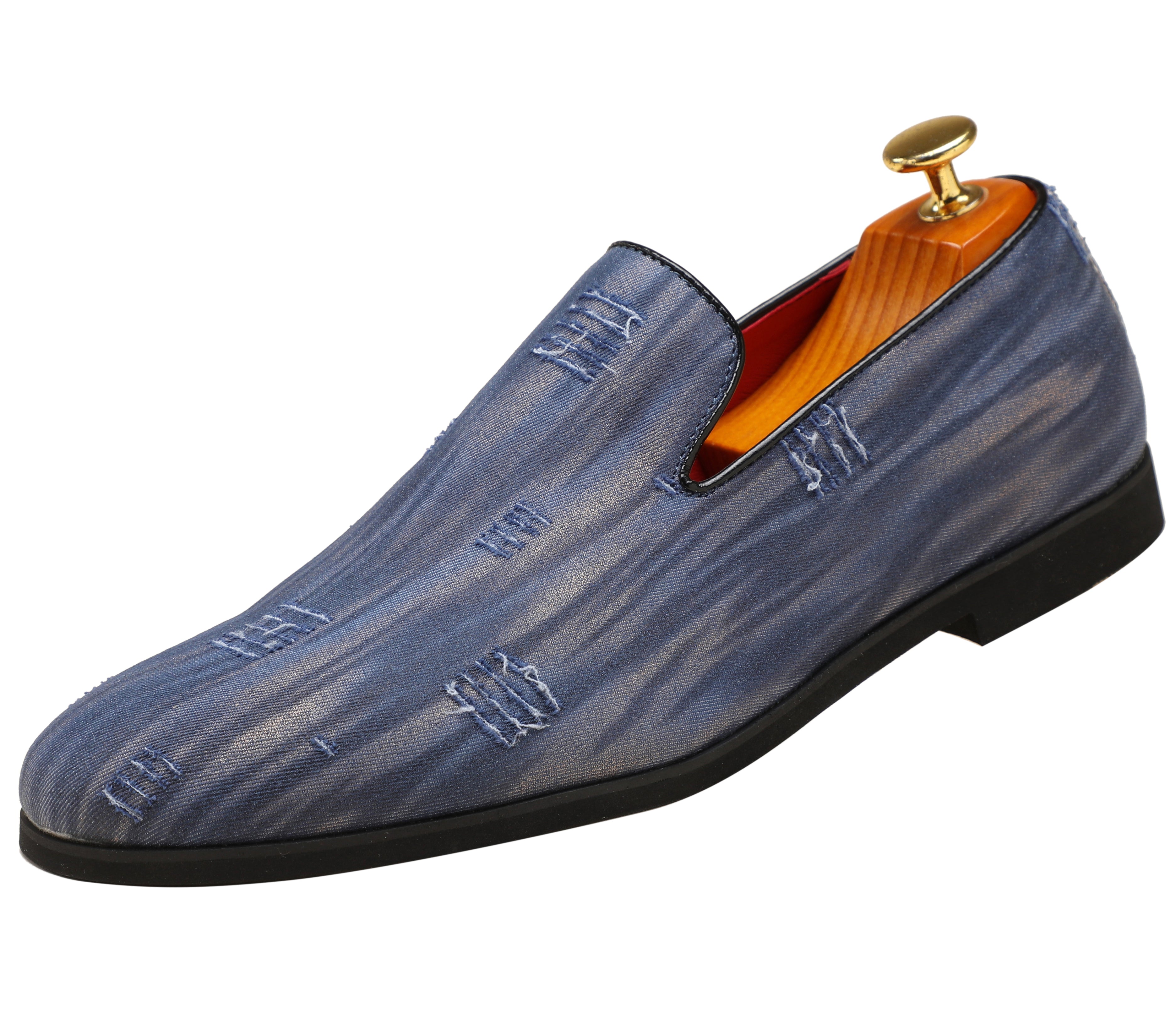 Men's Denim Summer Smoking Loafers