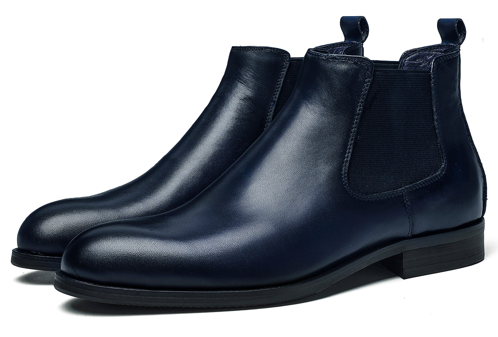 Botas Chelsea de cuero de vestir para hombre