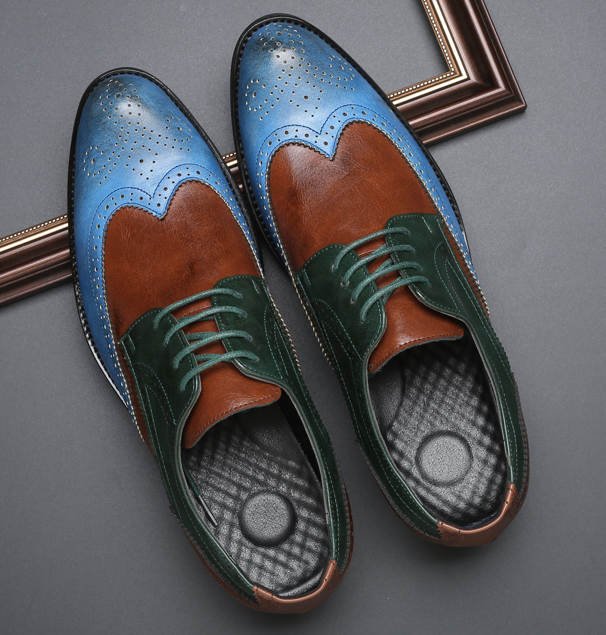 Men's Multicolor Composite Derby Shoes