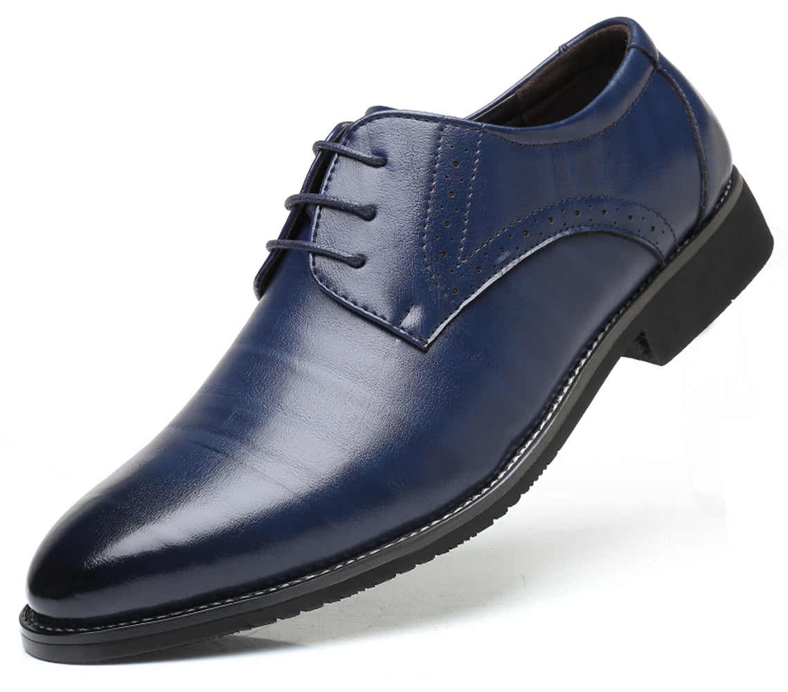 Men's Brogue Plain Derby Shoes