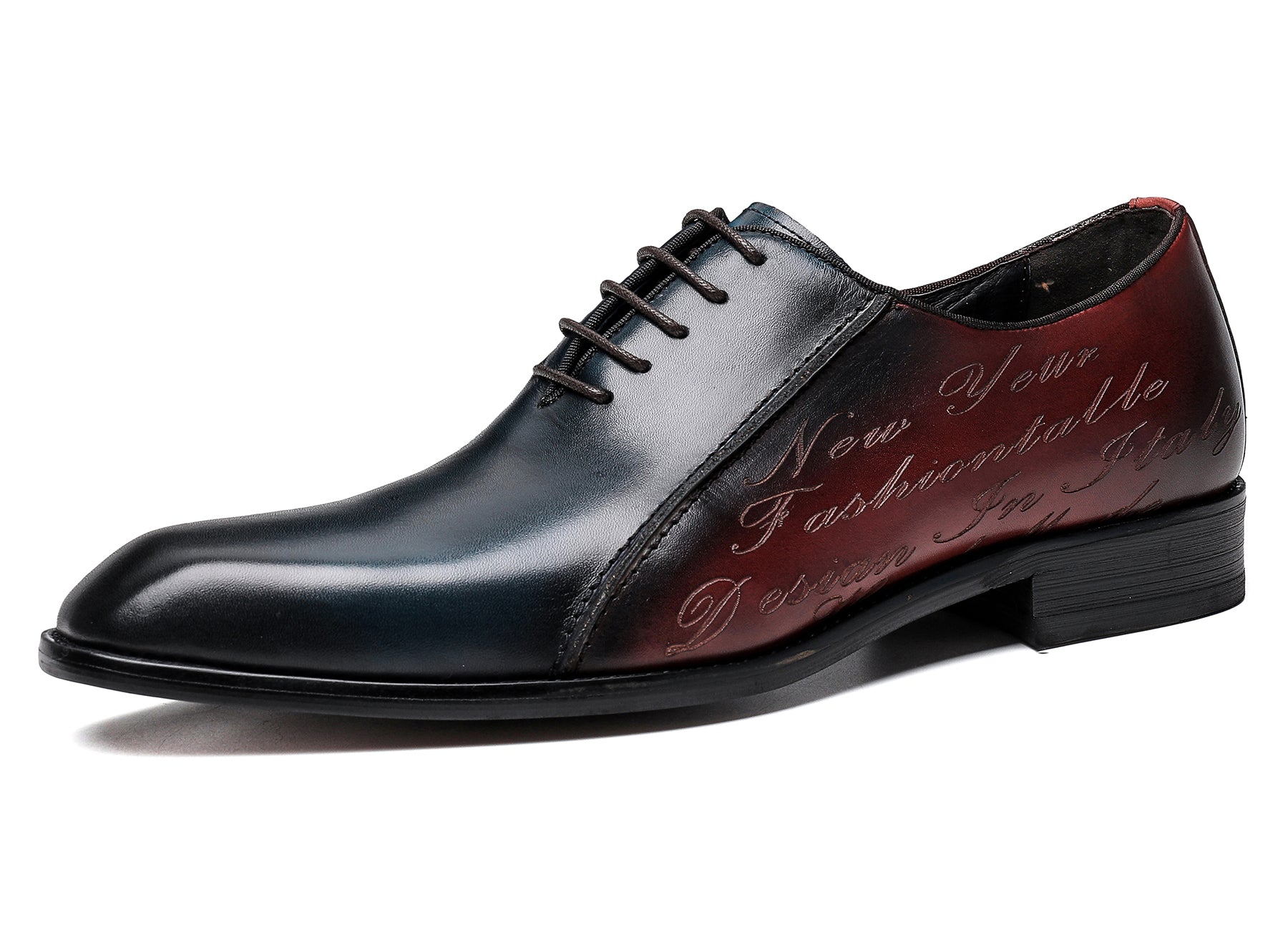 Zapatos formales Oxfords clásicos de cuero para hombre