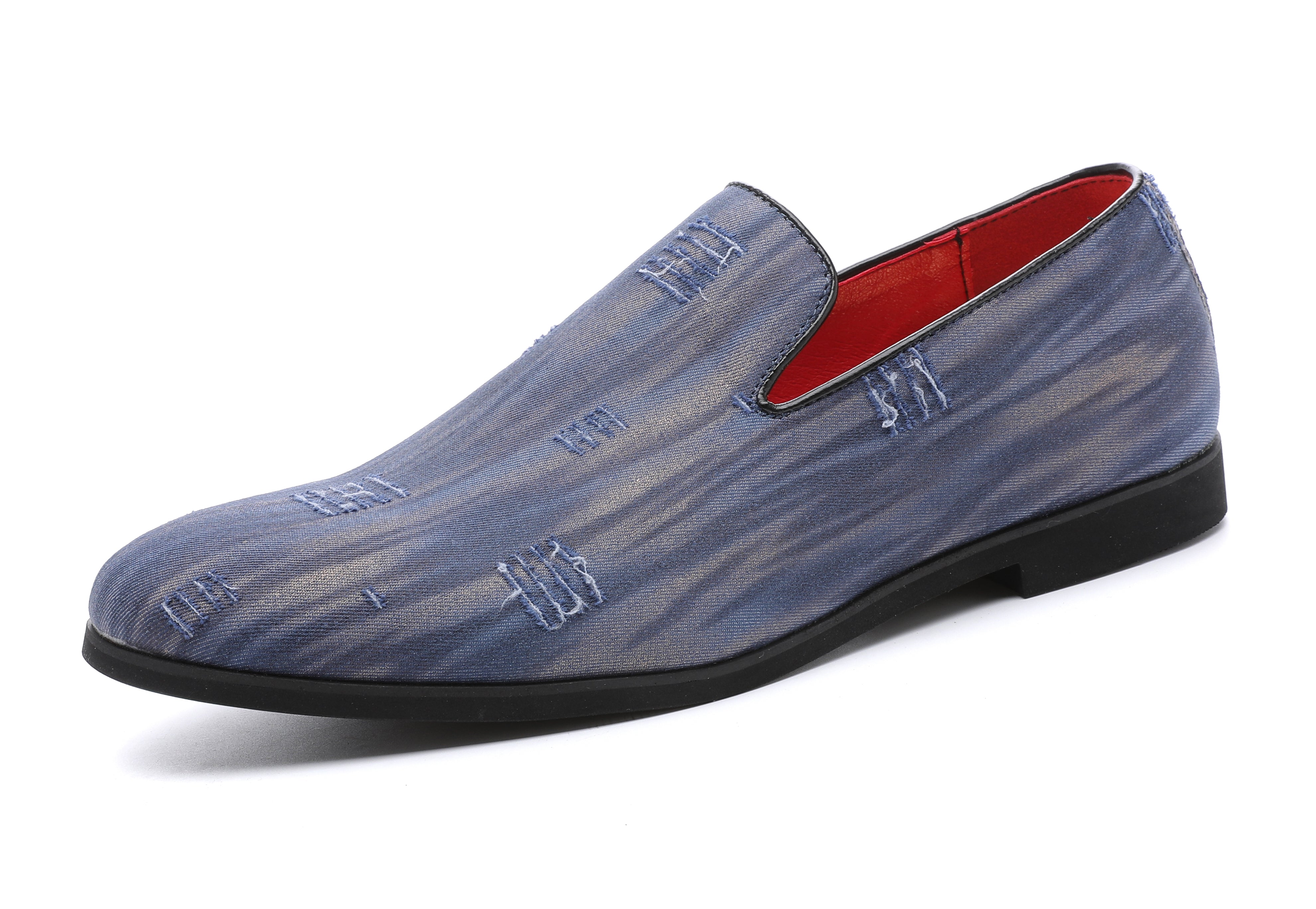 Men's Denim Summer Smoking Loafers